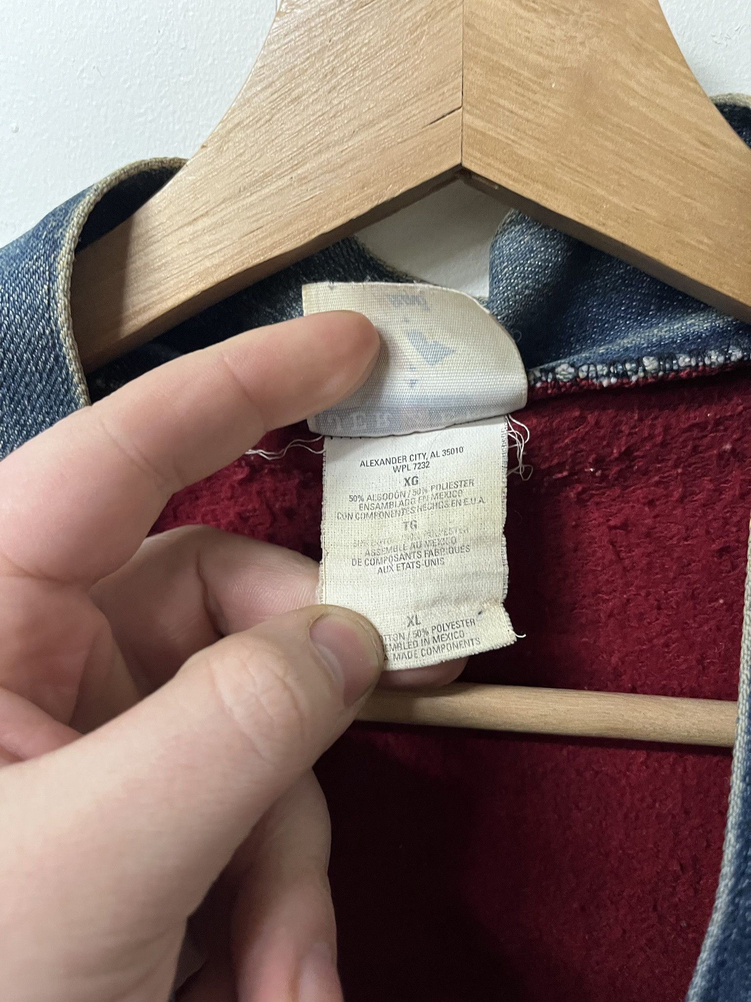 Vintage Vintage 1990s Cut And Sew Denim Bolo Tie Caardigan Size XL Size US XL / EU 56 / 4 - 3 Thumbnail