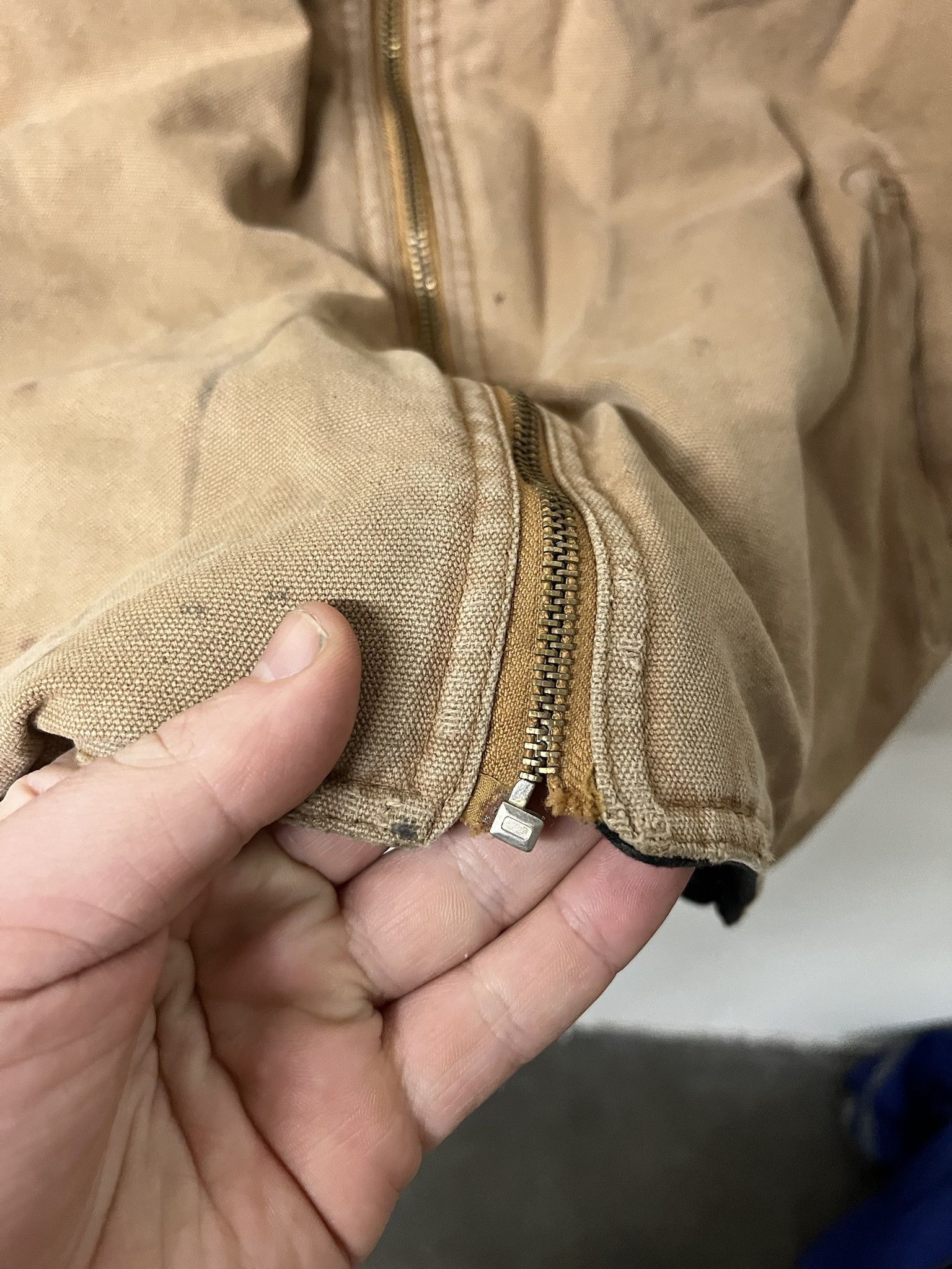 Carhartt × Vintage Vintage 1990s Canvas Fleece Llined Work Vest Size XL Size US XL / EU 56 / 4 - 3 Thumbnail