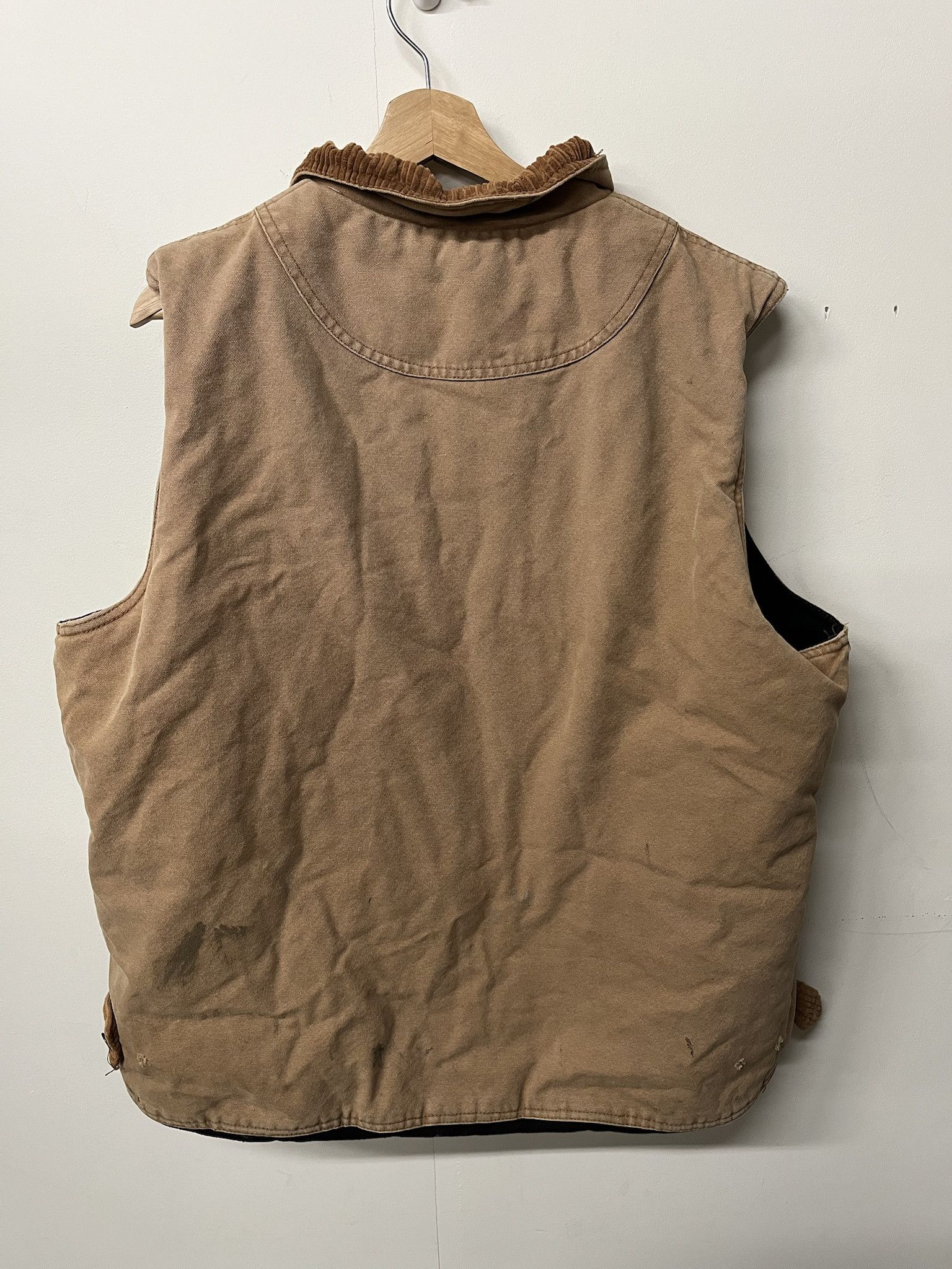 Carhartt × Vintage Vintage 1990s Canvas Fleece Llined Work Vest Size XL Size US XL / EU 56 / 4 - 4 Thumbnail