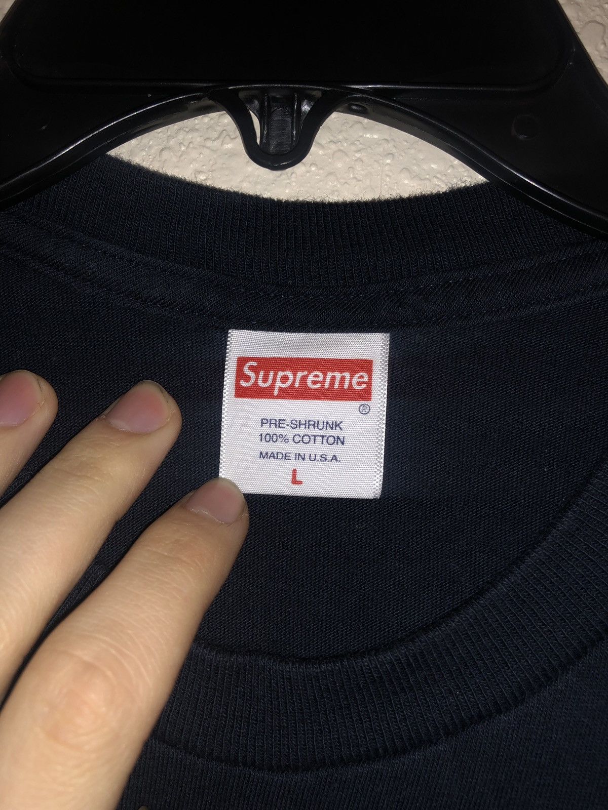 Supreme Supreme S Bling tee Navy Size US L / EU 52-54 / 3 - 2 Thumbnail