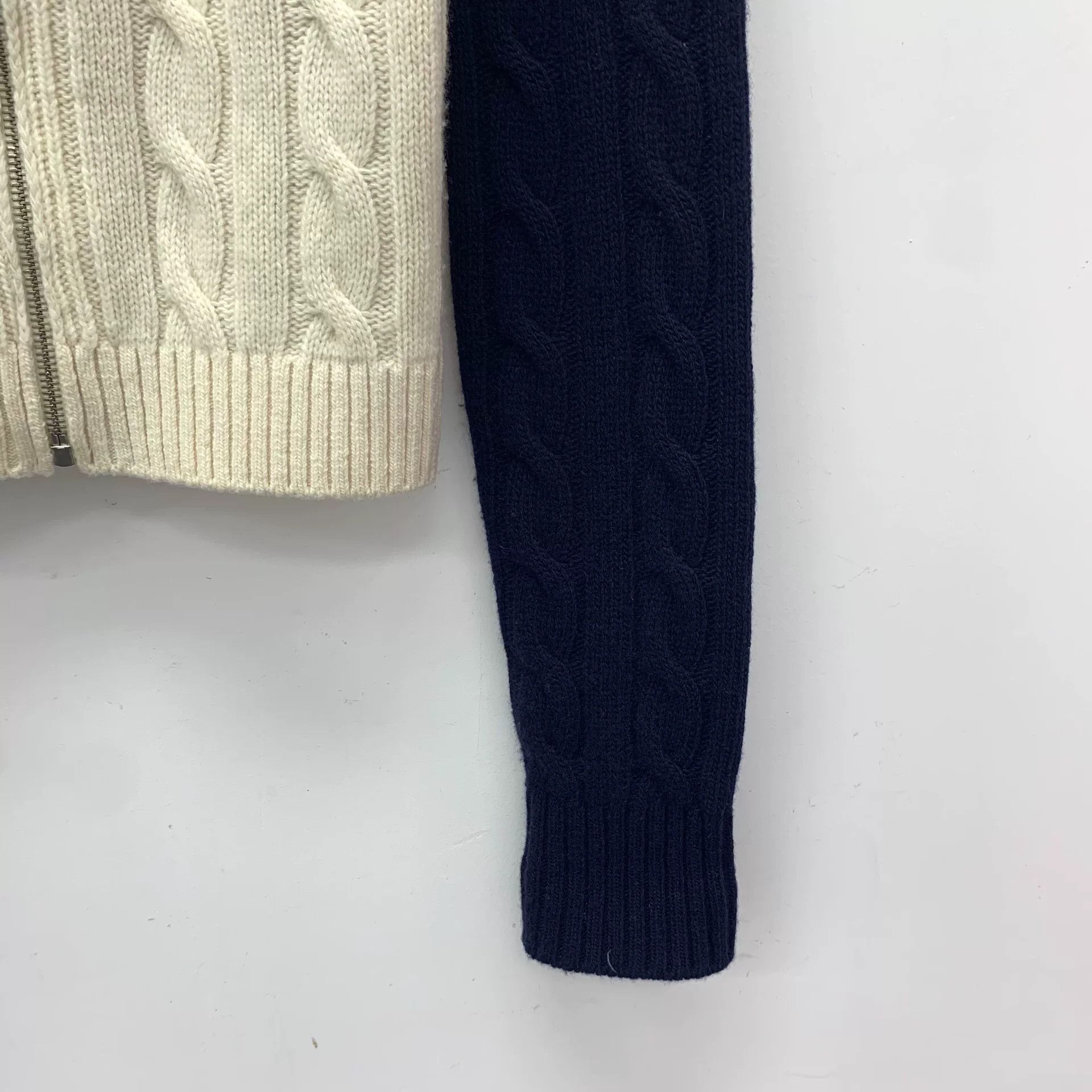 Miu Miu miu miu color-block zip-up knit jacket Size XS / US 0-2 / IT 36-38 - 4 Thumbnail