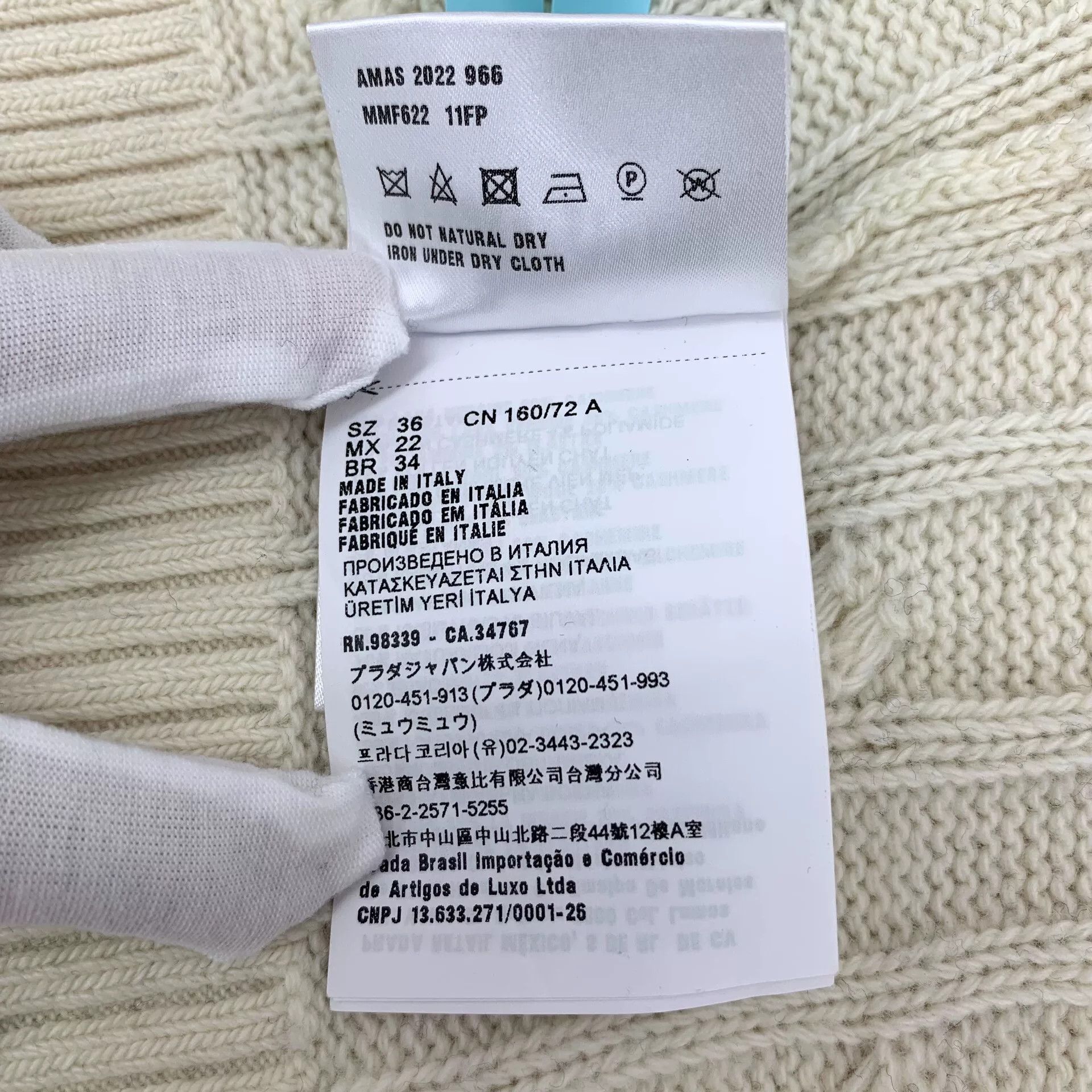 Miu Miu miu miu color-block zip-up knit jacket Size XS / US 0-2 / IT 36-38 - 7 Thumbnail