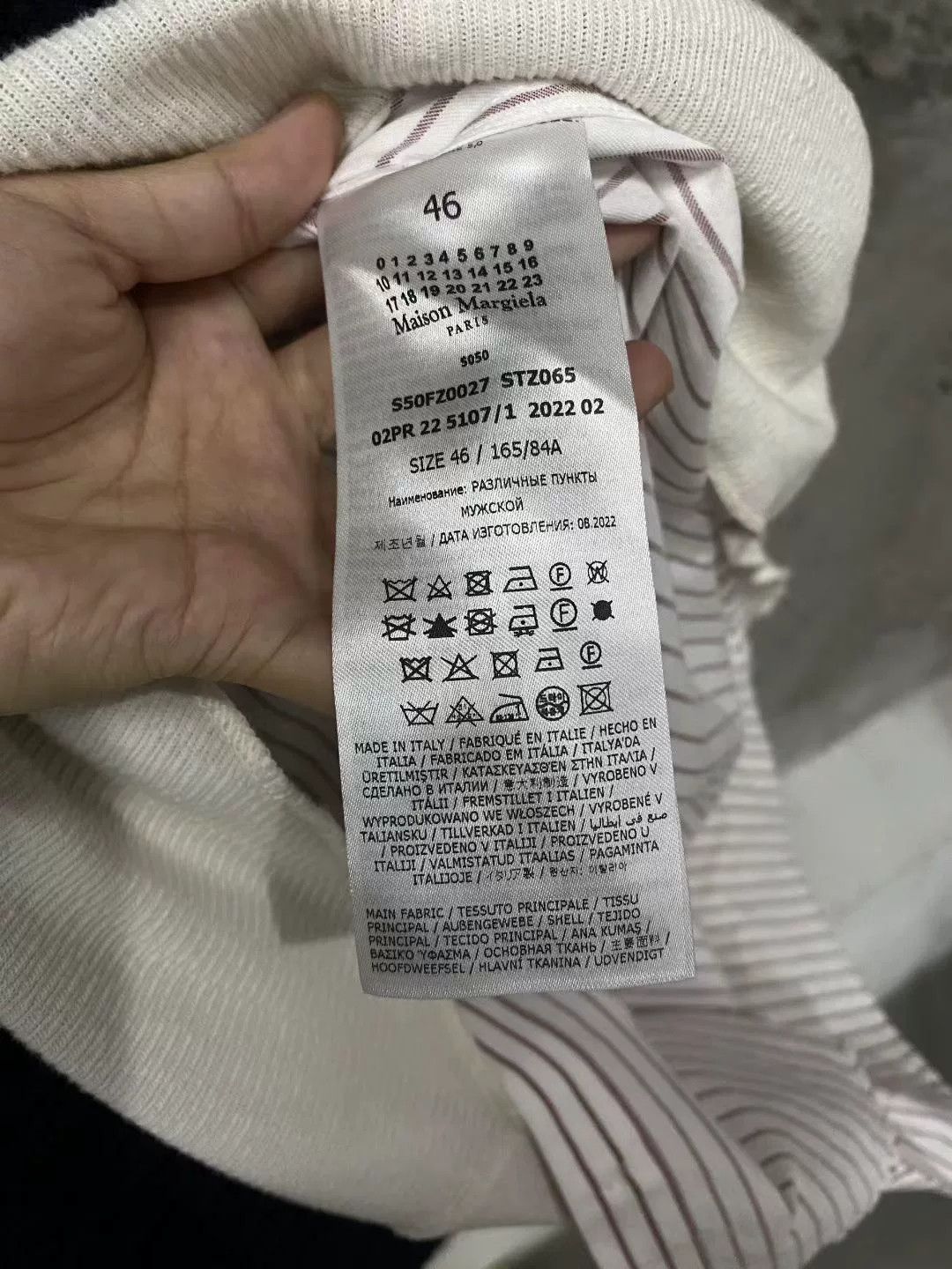 Maison Margiela Maison Margiela Sweater with Shirt Layer Size US L / EU 52-54 / 3 - 6 Thumbnail