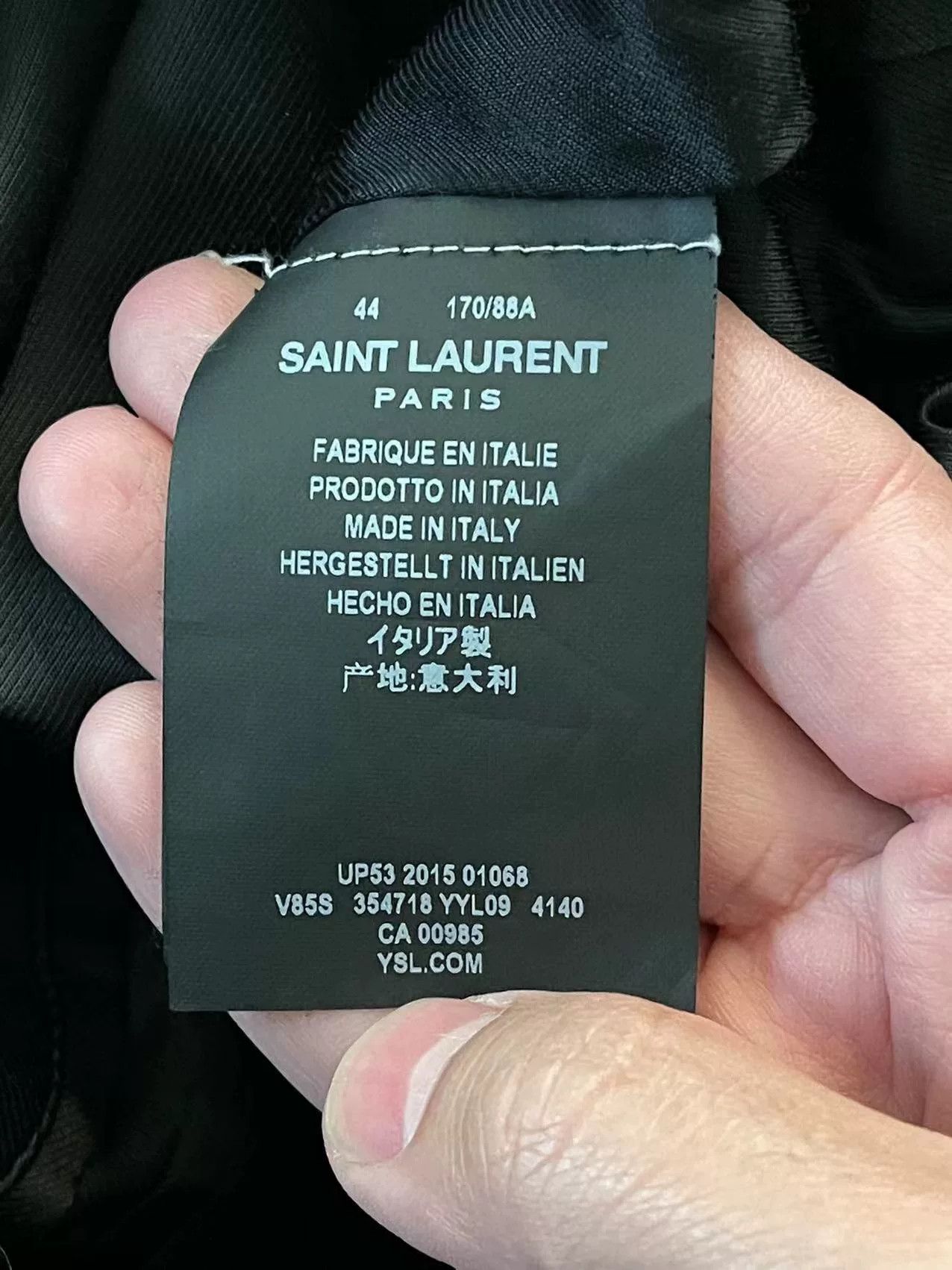 Yves Saint Laurent black saint laurent baseball jacket Size US M / EU 48-50 / 2 - 3 Thumbnail