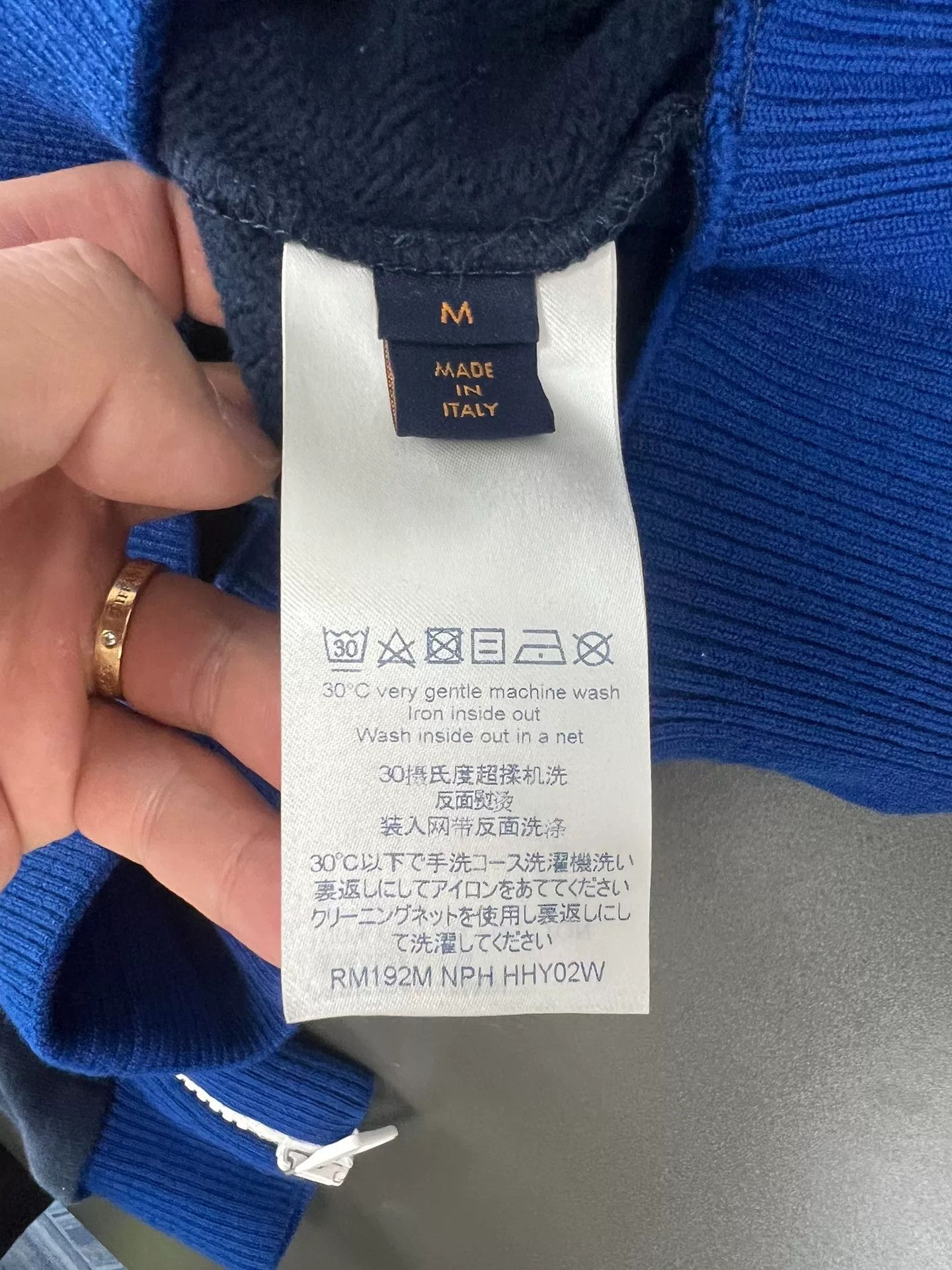 Louis Vuitton LV Blue Logo Long Sleeve Sweatshirt M Size US M / EU 48-50 / 2 - 6 Thumbnail