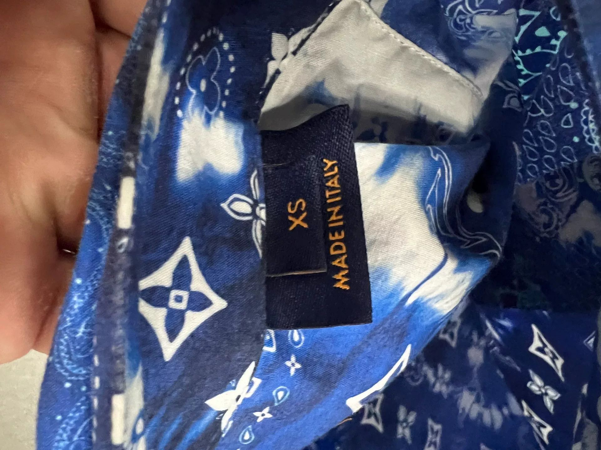 Louis Vuitton lv blue cloud logo short sleeve shirt Size US XS / EU 42 / 0 - 3 Thumbnail
