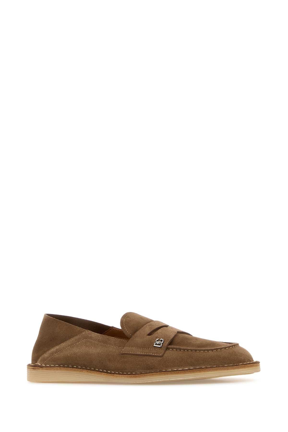 Dolce & Gabbana Brown Suede Loafers Size US 12 / EU 45 - 2 Thumbnail