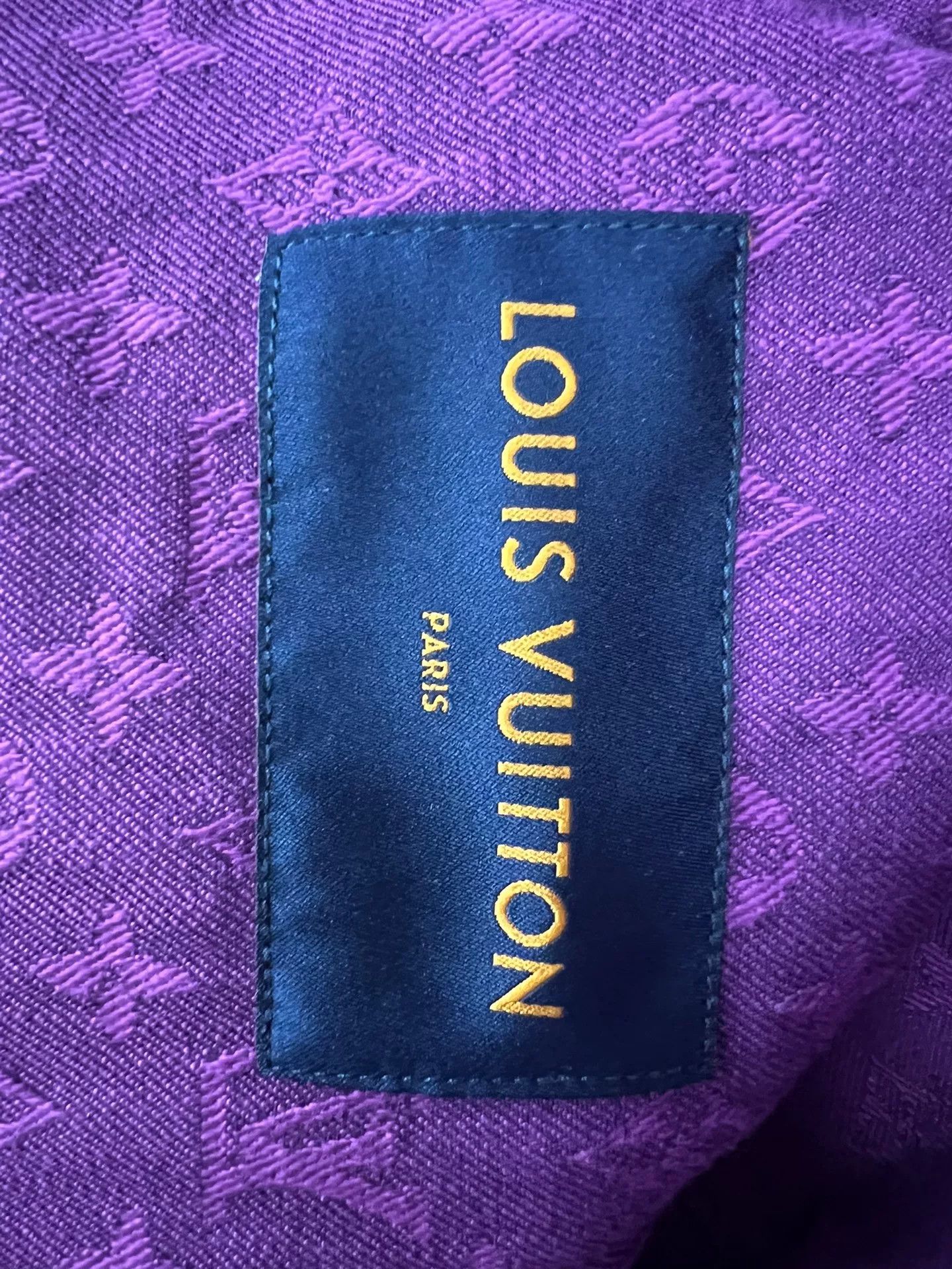 Louis Vuitton purple LV monogram denim jacket size 48 Size L / US 10 / IT 46 - 4 Thumbnail