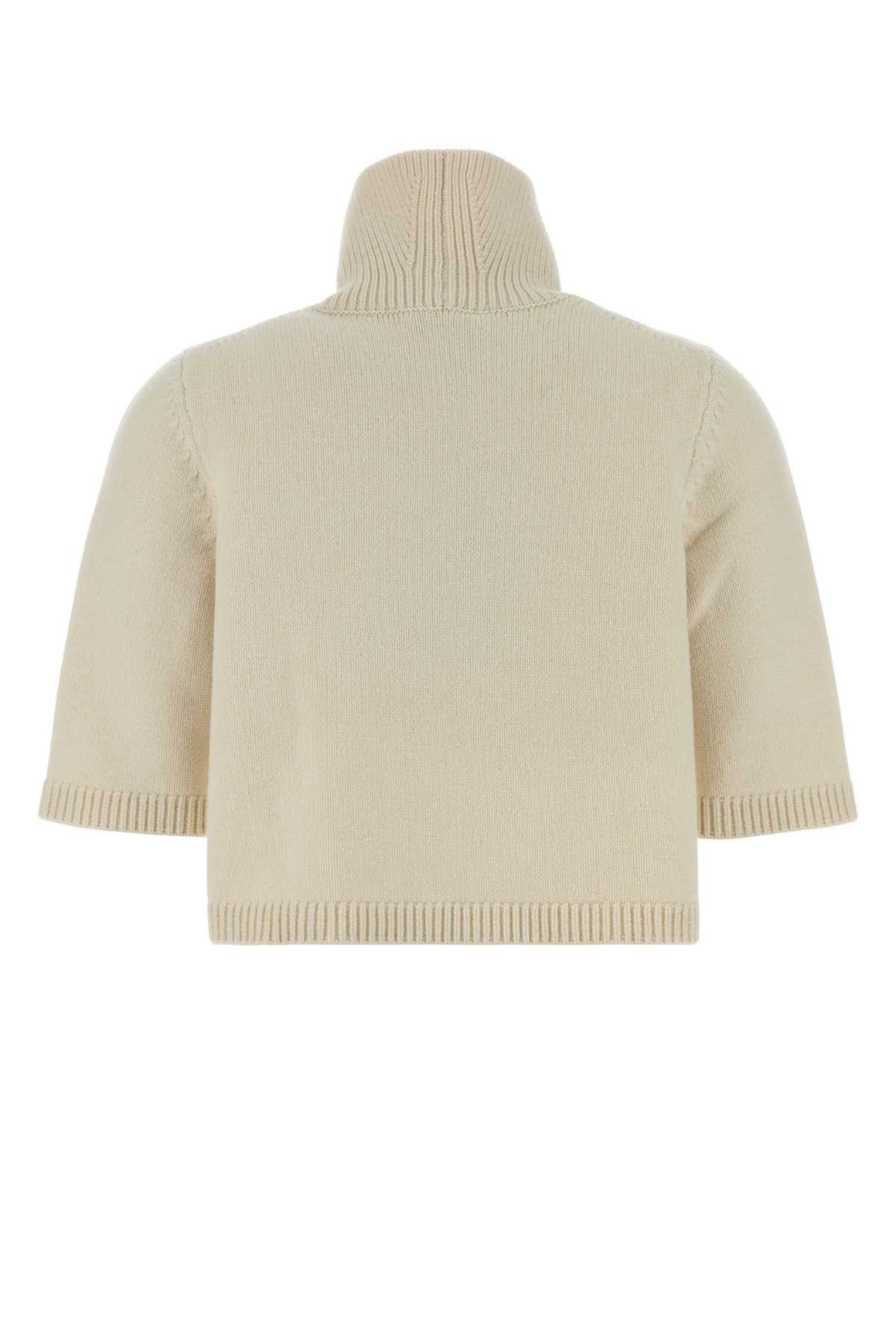 Alaia Ivory Cashmere Blend Sweater Size M / US 6-8 / IT 42-44 - 2 Thumbnail