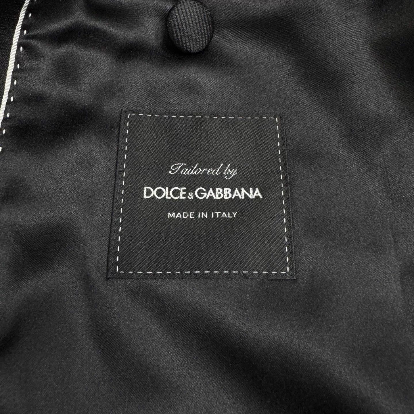 Dolce & Gabbana dark patterned tailored suit jacket Size US L / EU 52-54 / 3 - 3 Thumbnail