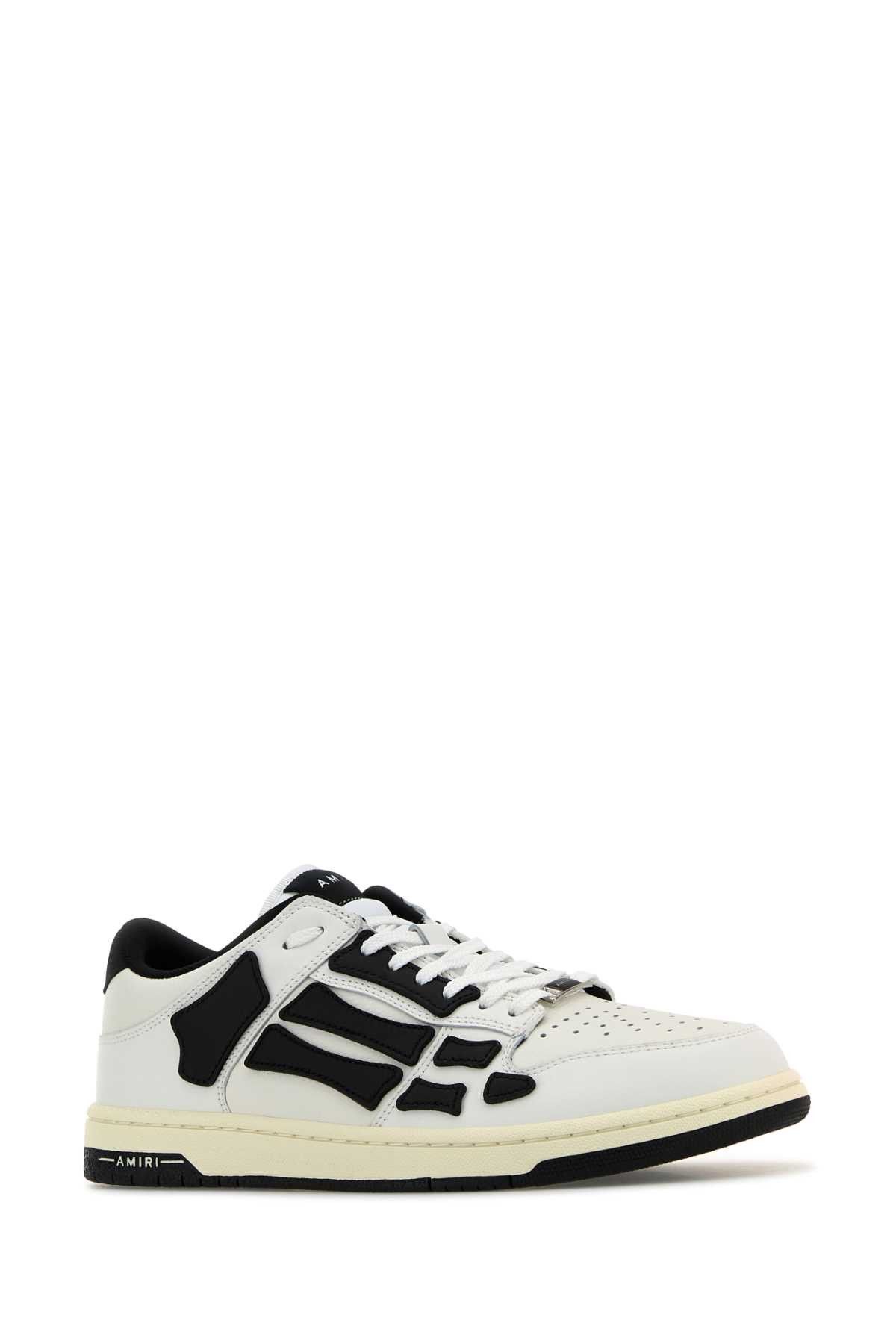 Amiri Tow-Tone Leather Skel Sneakers Size US 12 / EU 45 - 2 Thumbnail