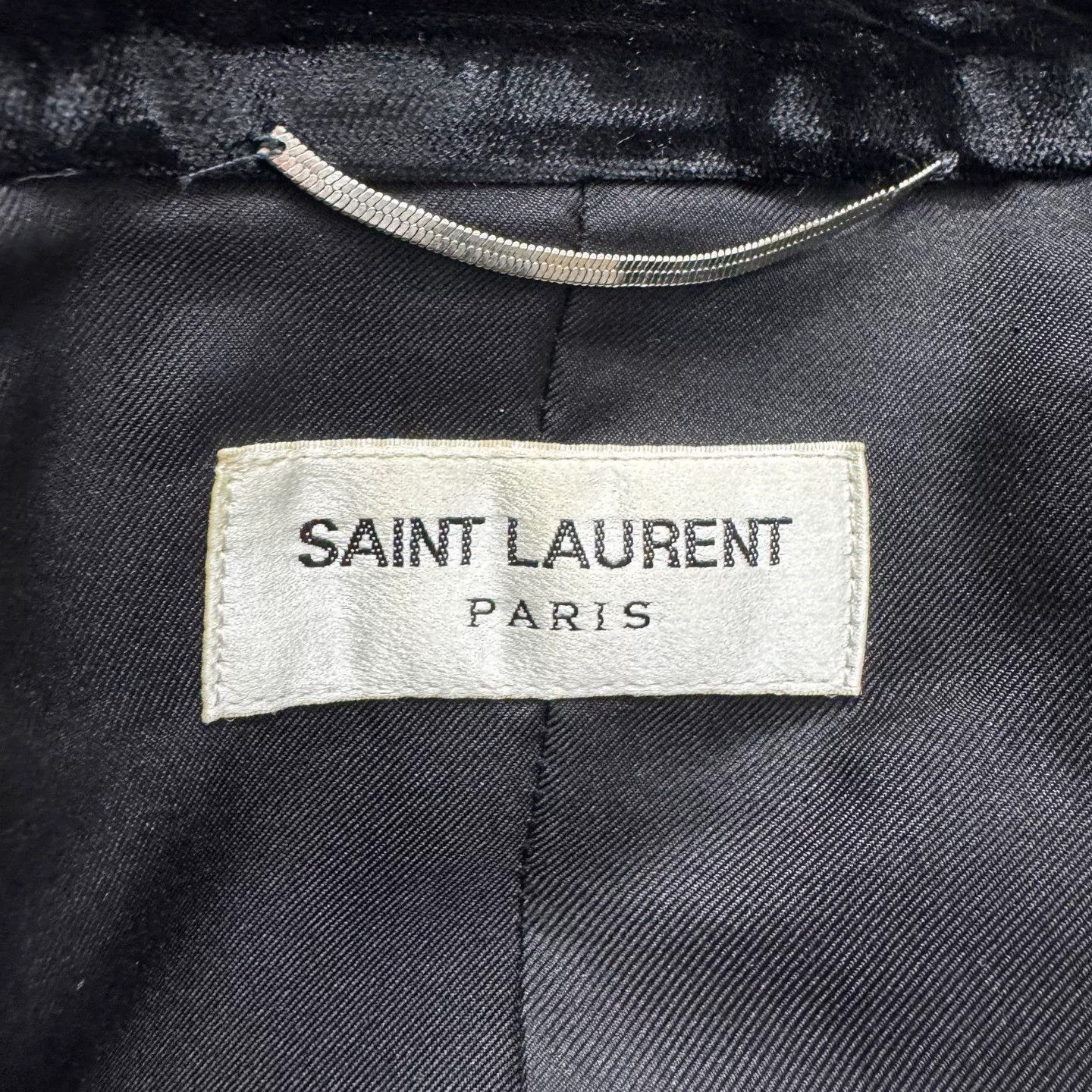 Saint Laurent Paris stylish velvet blazer from SLP Size US L / EU 52-54 / 3 - 3 Thumbnail