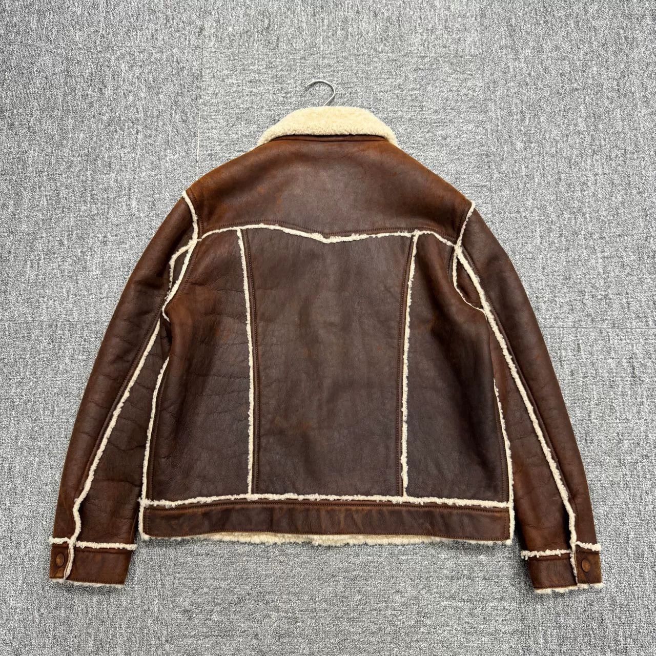 Louis Vuitton brown shearling outerwear jacket Size US XXL / EU 58 / 5 - 2 Thumbnail