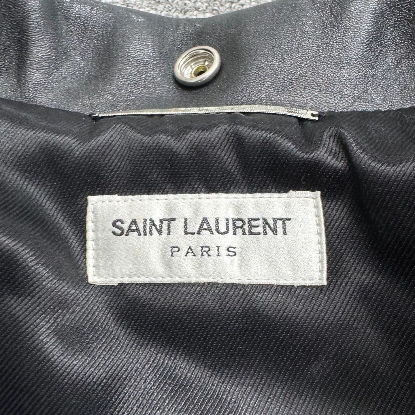 Schott black leather motorcycle jacket size 50 Size US L / EU 52-54 / 3 - 3 Thumbnail