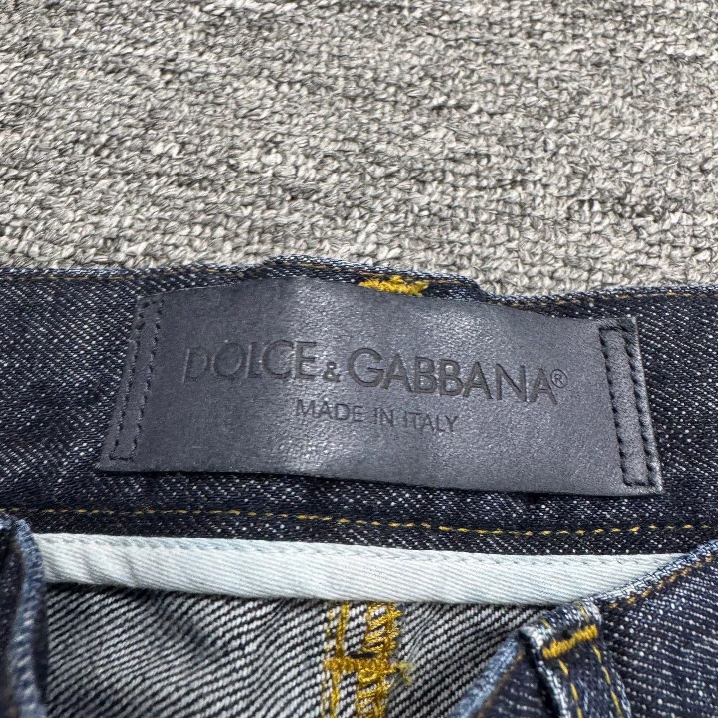 Dolce & Gabbana embroidered vintage denim jeans Size 42" / US 20 - 4 Thumbnail