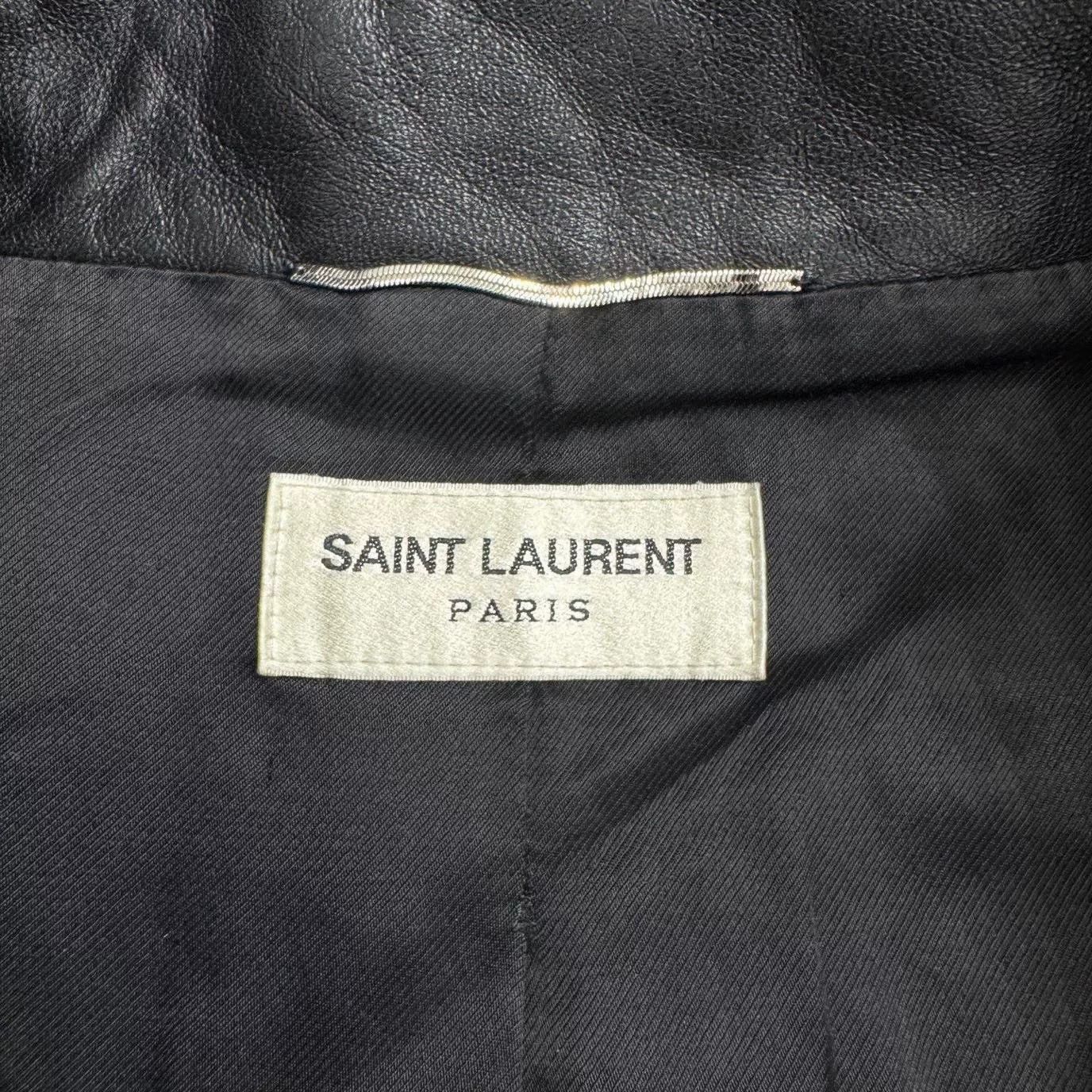 Schott black leather jacket size 50 Size US L / EU 52-54 / 3 - 3 Thumbnail