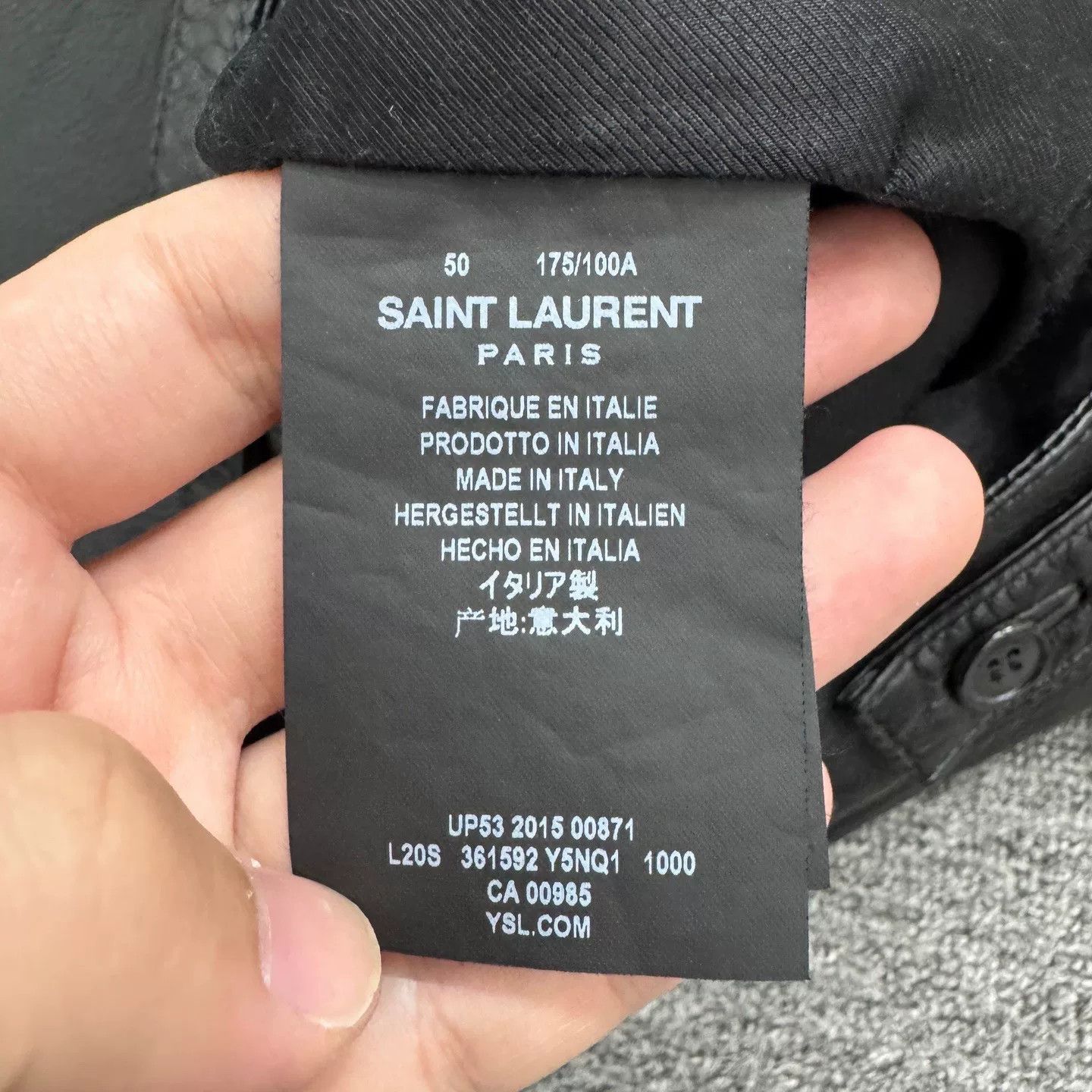 Schott black leather jacket size 50 Size US L / EU 52-54 / 3 - 4 Thumbnail