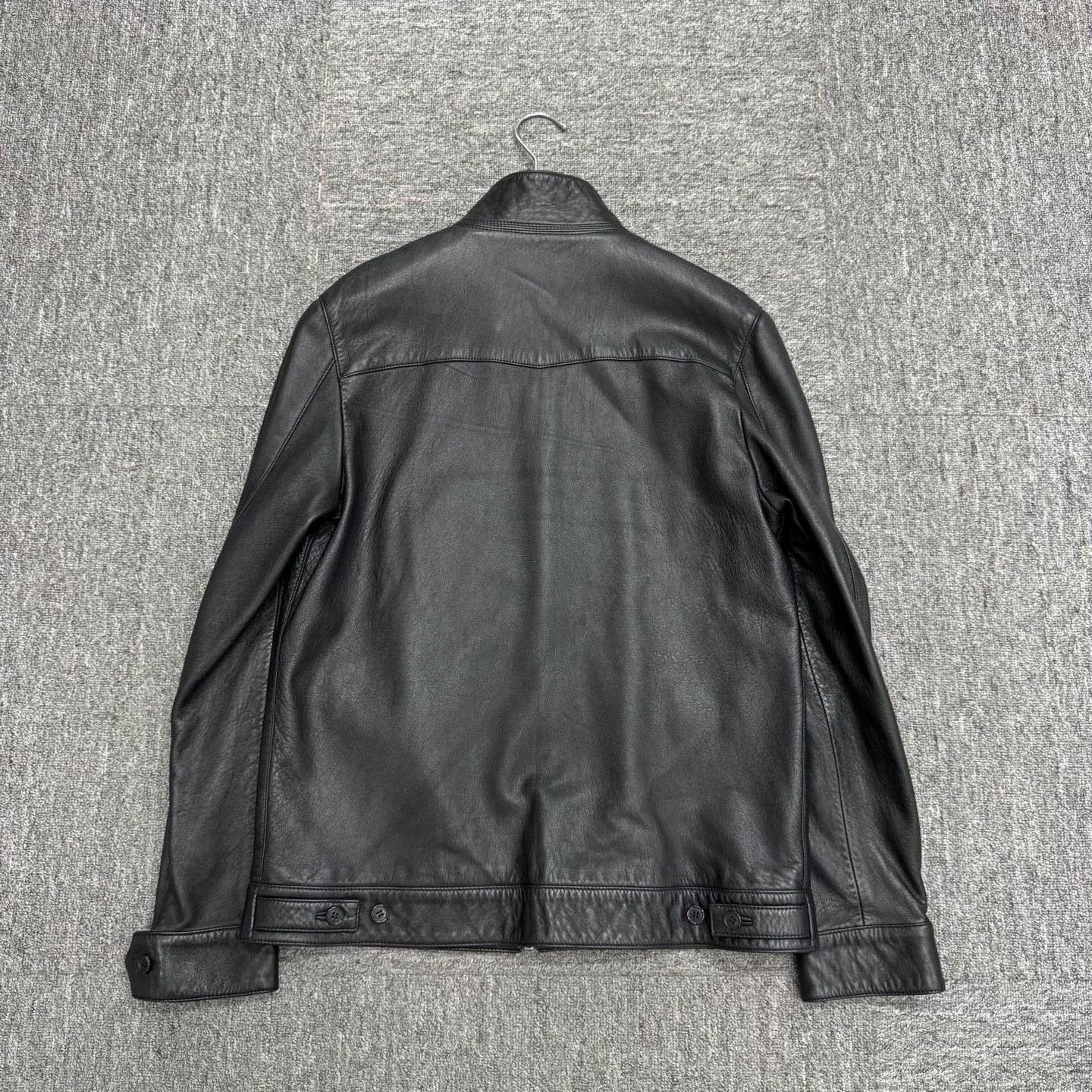 Schott black leather jacket size 50 Size US L / EU 52-54 / 3 - 2 Thumbnail
