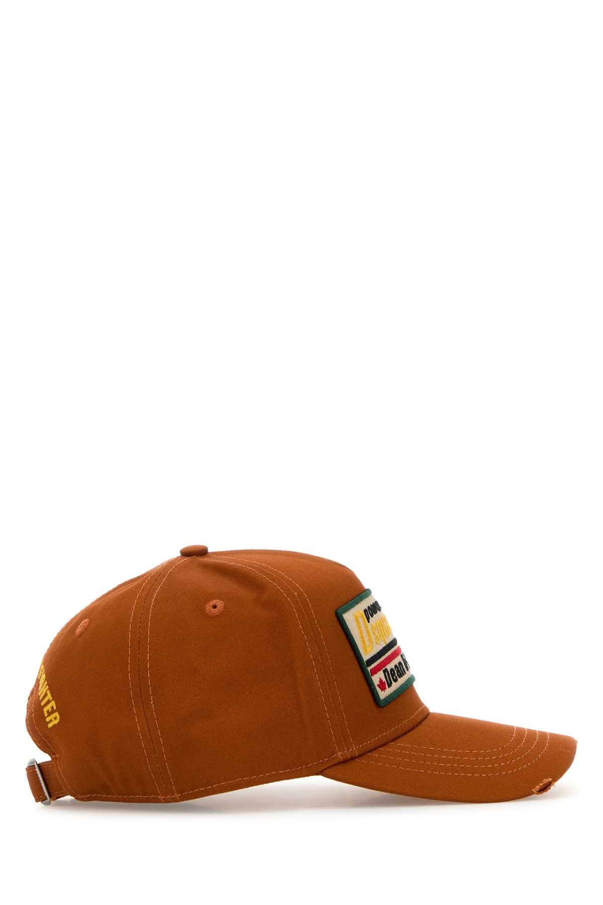 Dsquared2 Orange Cotton Baseball Cap Size ONE SIZE - 2 Thumbnail