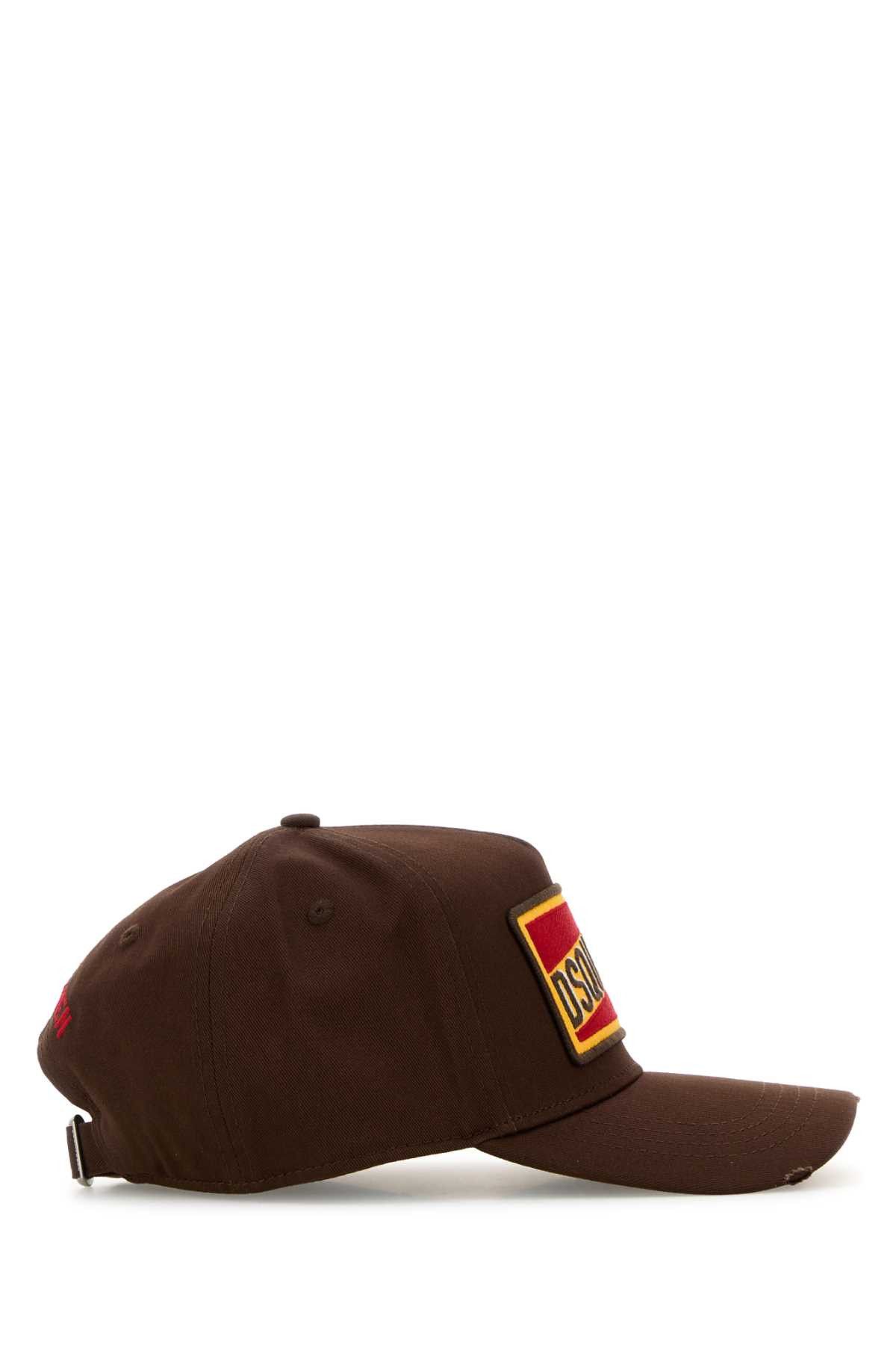 Dsquared2 Brown Cotton Baseball Cap Size ONE SIZE - 2 Thumbnail
