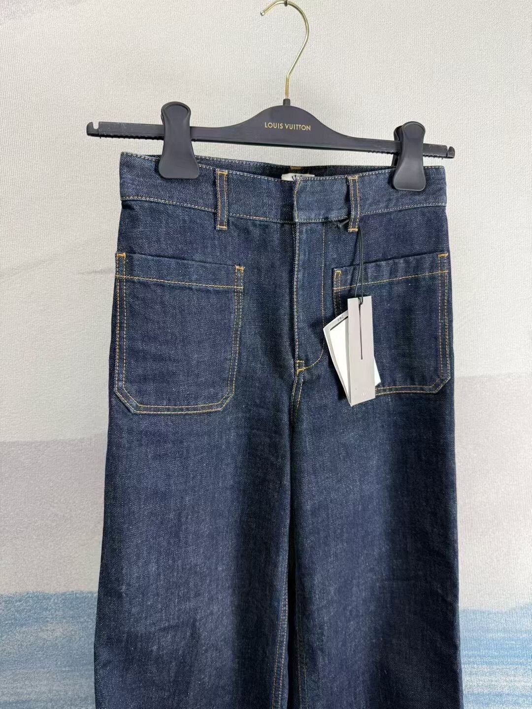 Dior Dior Dark Blue Wide Leg Denim Pants Size US 32 / EU 48 - 2 Thumbnail