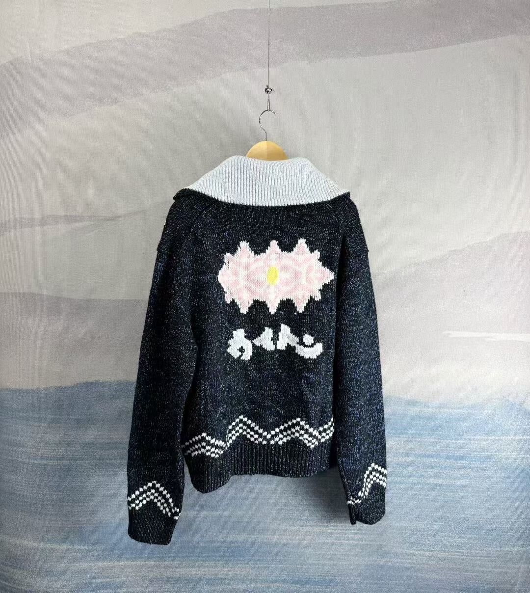 Louis Vuitton Louis Vuitton Nigo Blue Rabbit Knit Jacket Size US XL / EU 56 / 4 - 2 Thumbnail