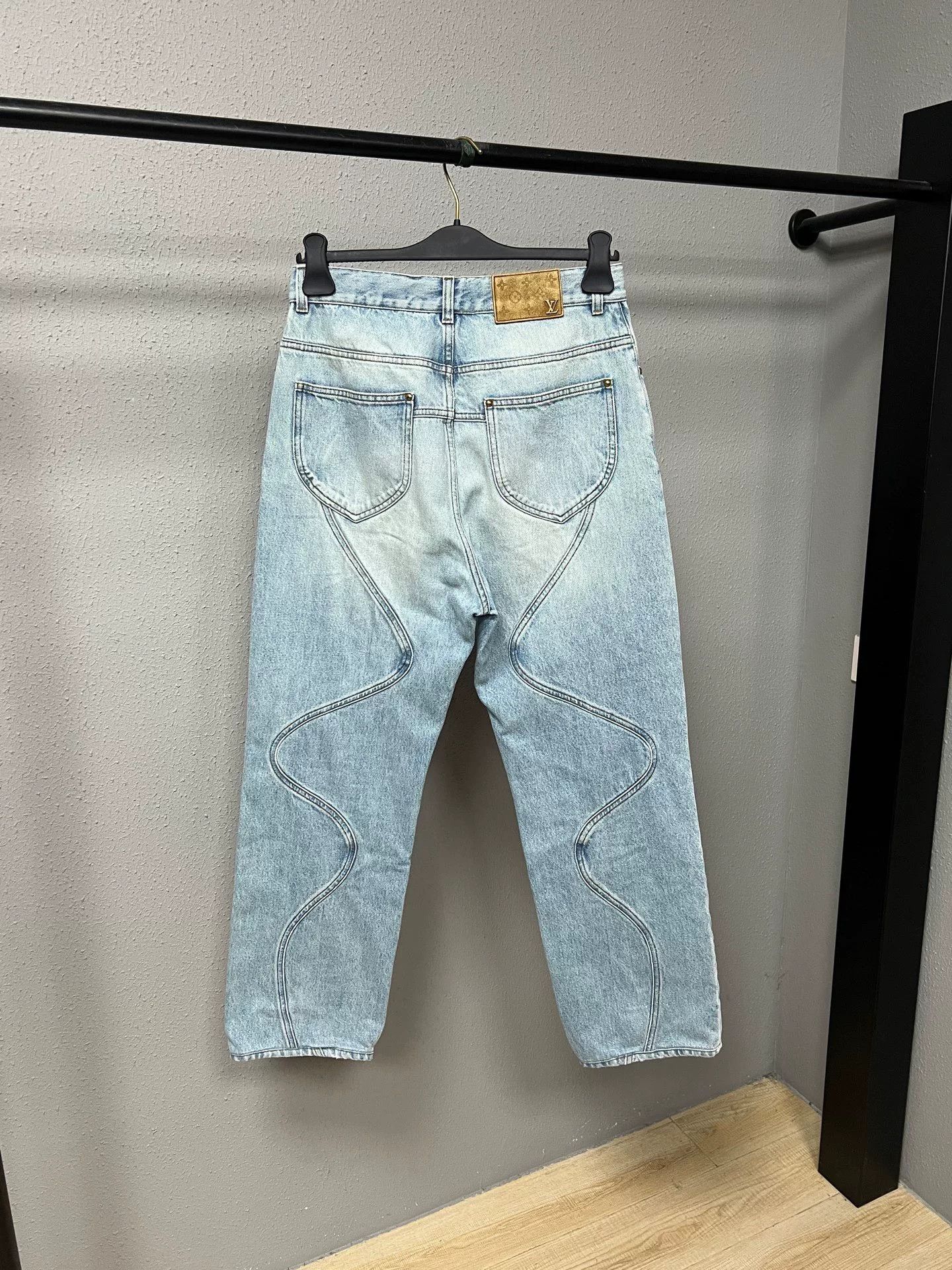 Louis Vuitton Louis Vuitton Wave Pattern Denim Pants Size US 28 / EU 44 - 2 Thumbnail
