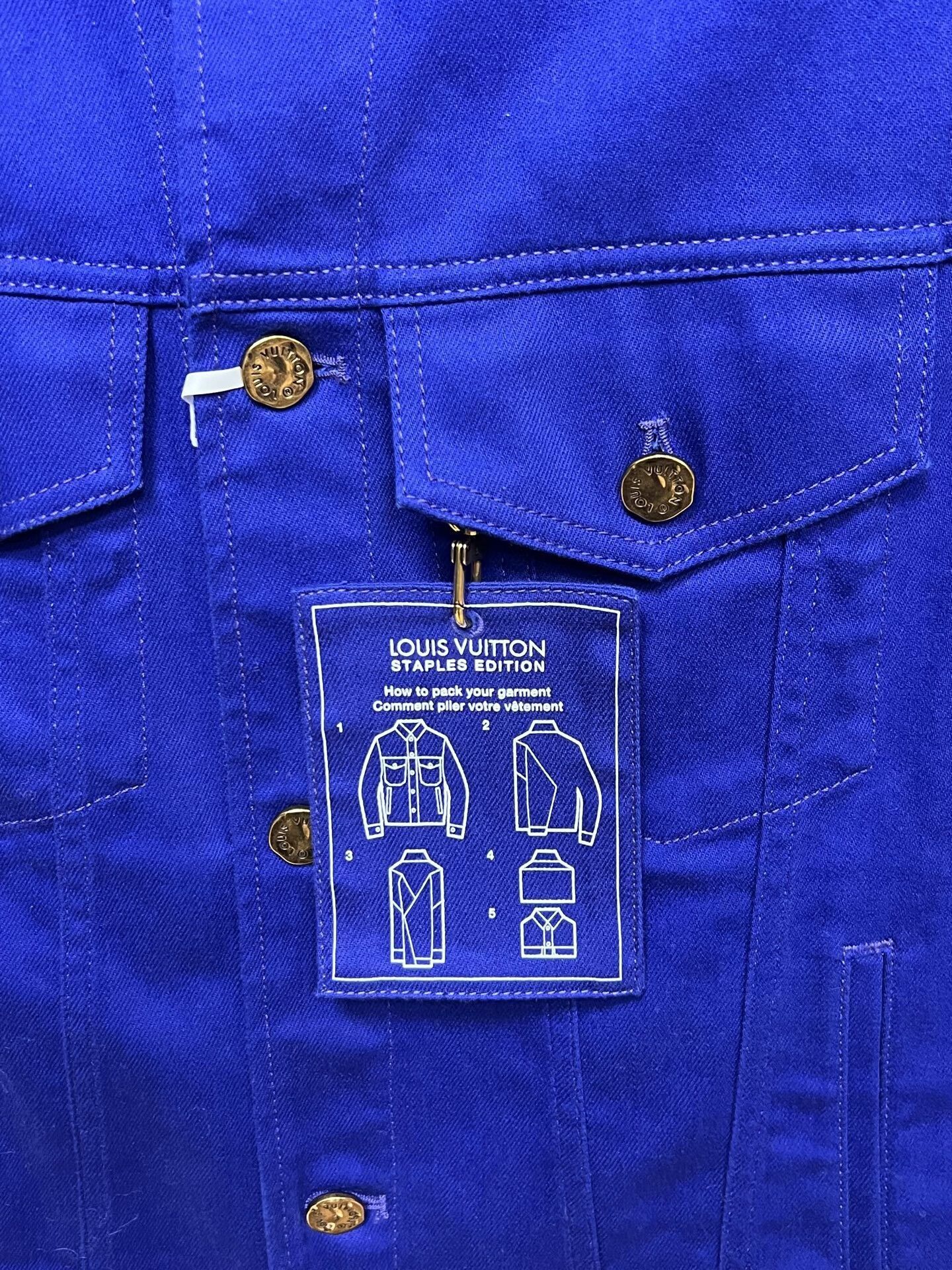 Louis Vuitton louis vuitton electric blue denim jacket Size US L / EU 52-54 / 3 - 3 Thumbnail