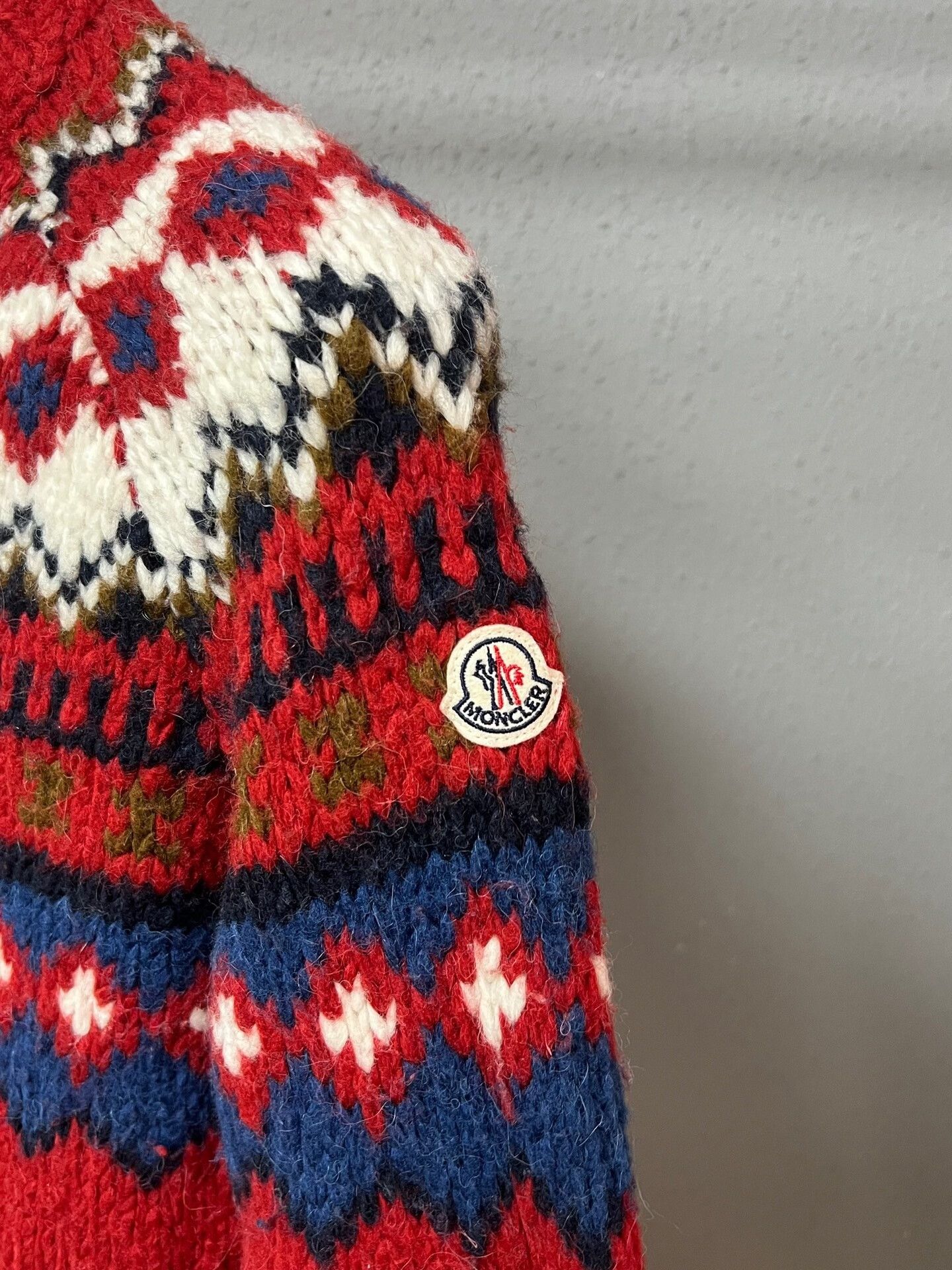Moncler red cashmere sweater by Moncler Size S / US 4 / IT 40 - 3 Thumbnail