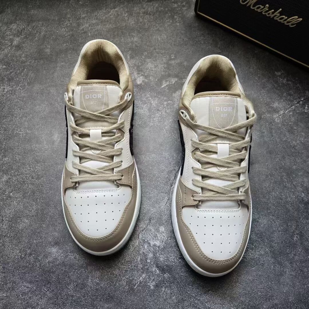 Dior dior b57 white brown sneakers Size US 7.5 / EU 40-41 - 3 Thumbnail