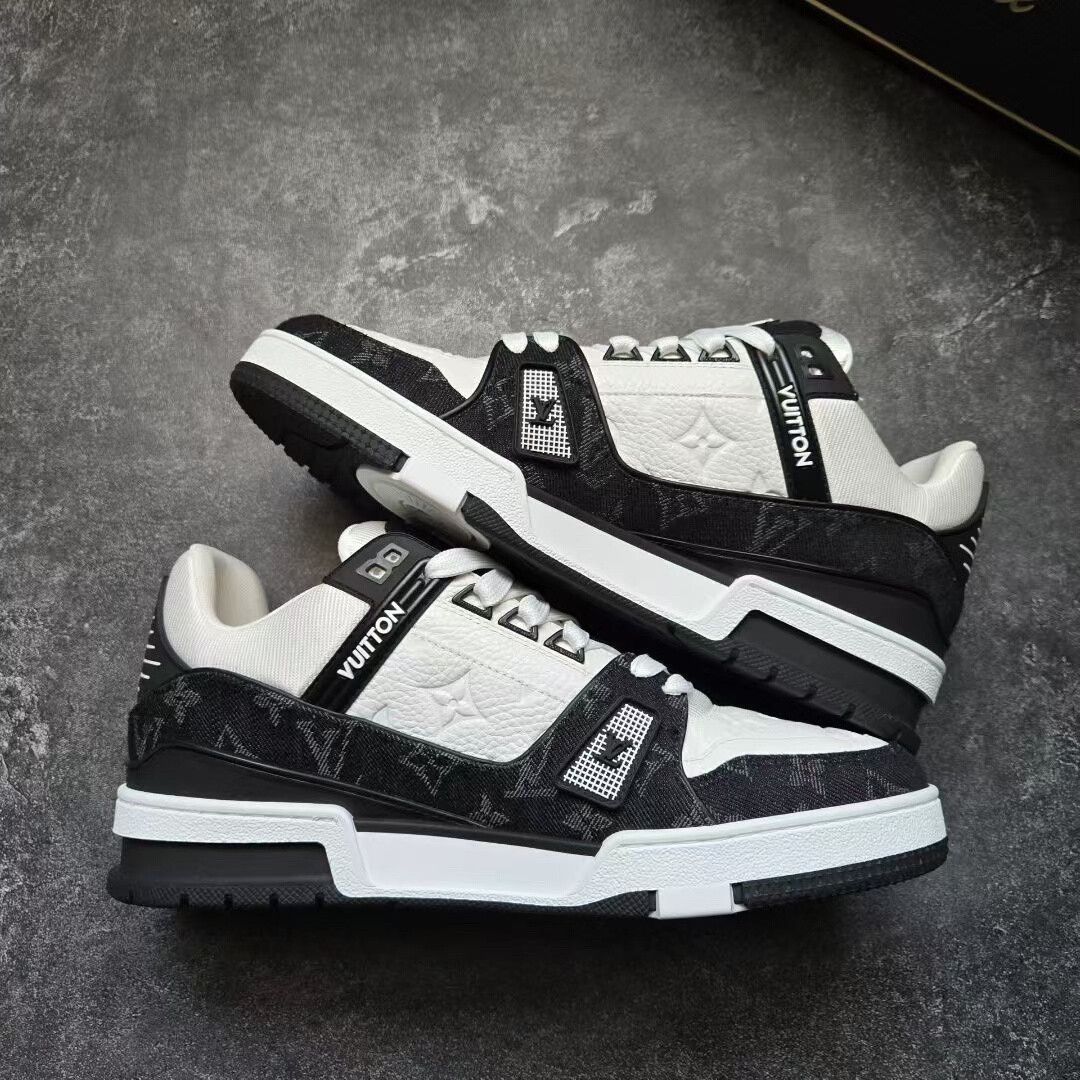 Louis Vuitton louis vuitton lv trainer black white sneakers Size US 7.5 / EU 40-41 - 9 Thumbnail