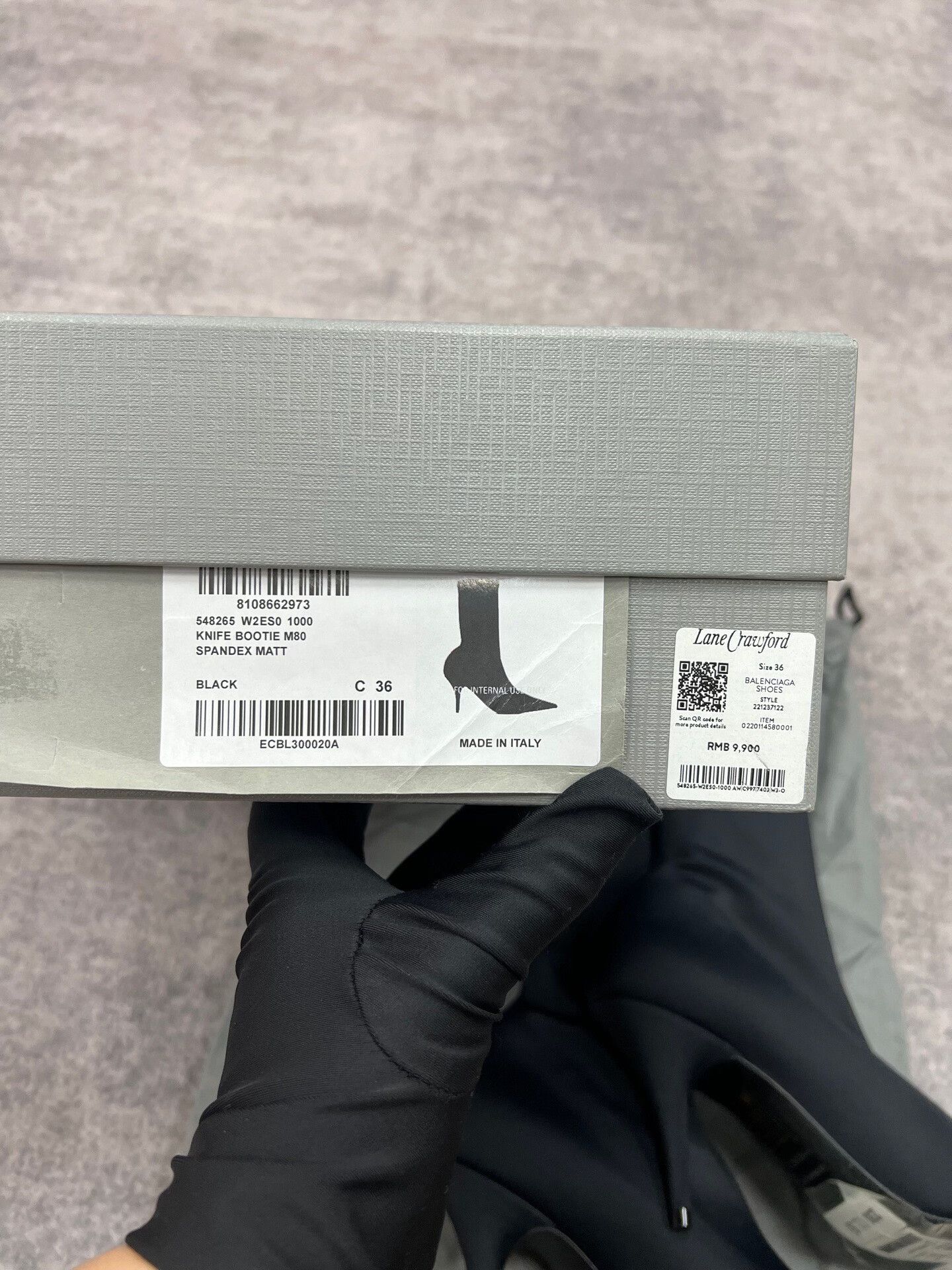 Balenciaga Balenciaga Black Fabric Pointed High Heels Size US 6 / IT 36 - 5 Thumbnail