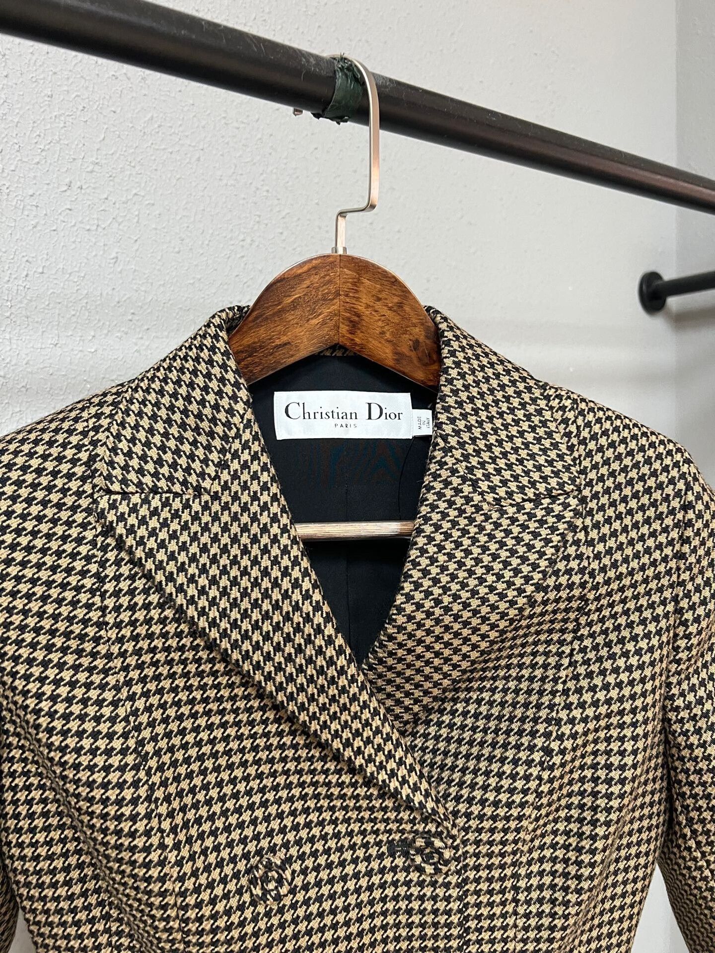 Dior Dior Houndstooth Double-Breasted Blazer Size S / US 4 / IT 40 - 3 Thumbnail