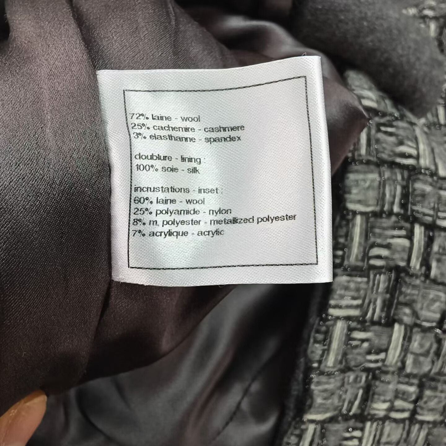 Chanel Chanel Gray Tweed Coat Size S / US 4 / IT 40 - 4 Thumbnail