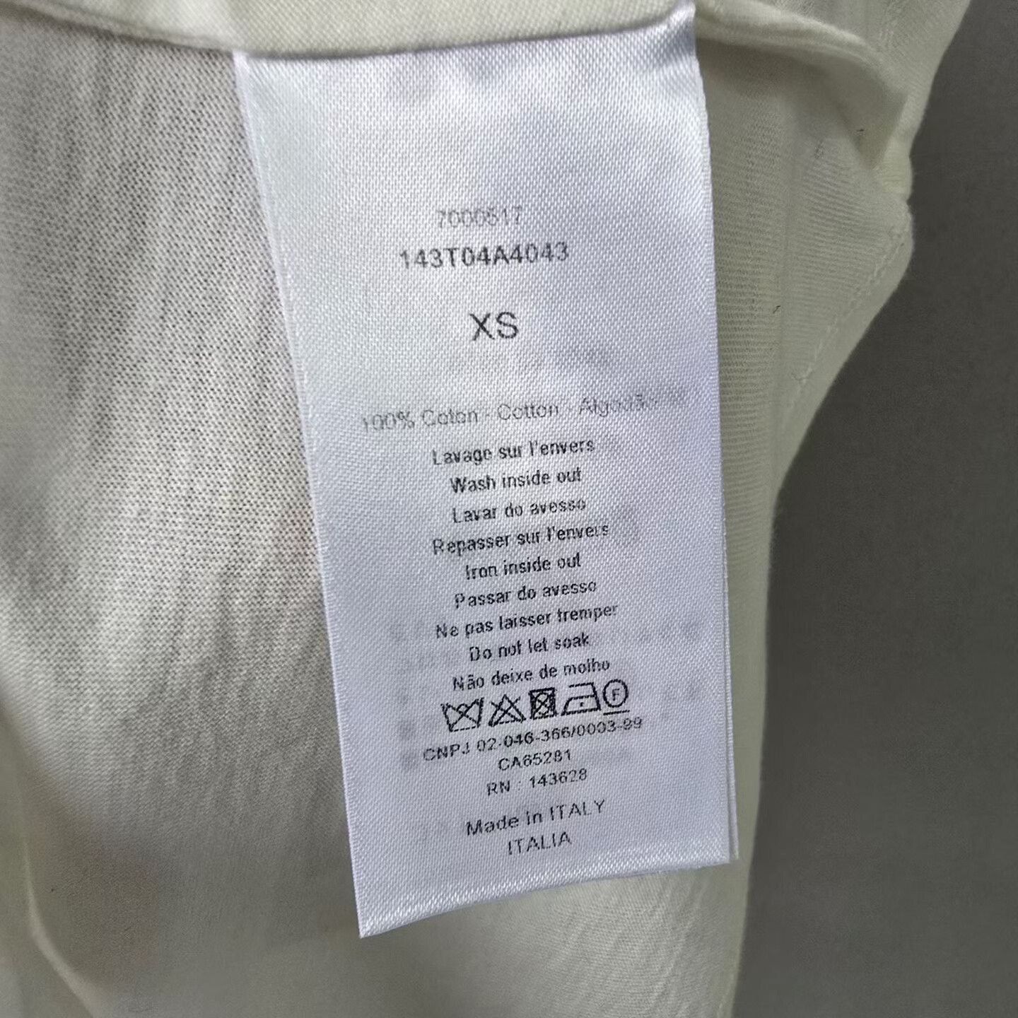 Dior Dior White Striped Short Sleeve T-Shirt Size XS / US 0-2 / IT 36-38 - 4 Thumbnail