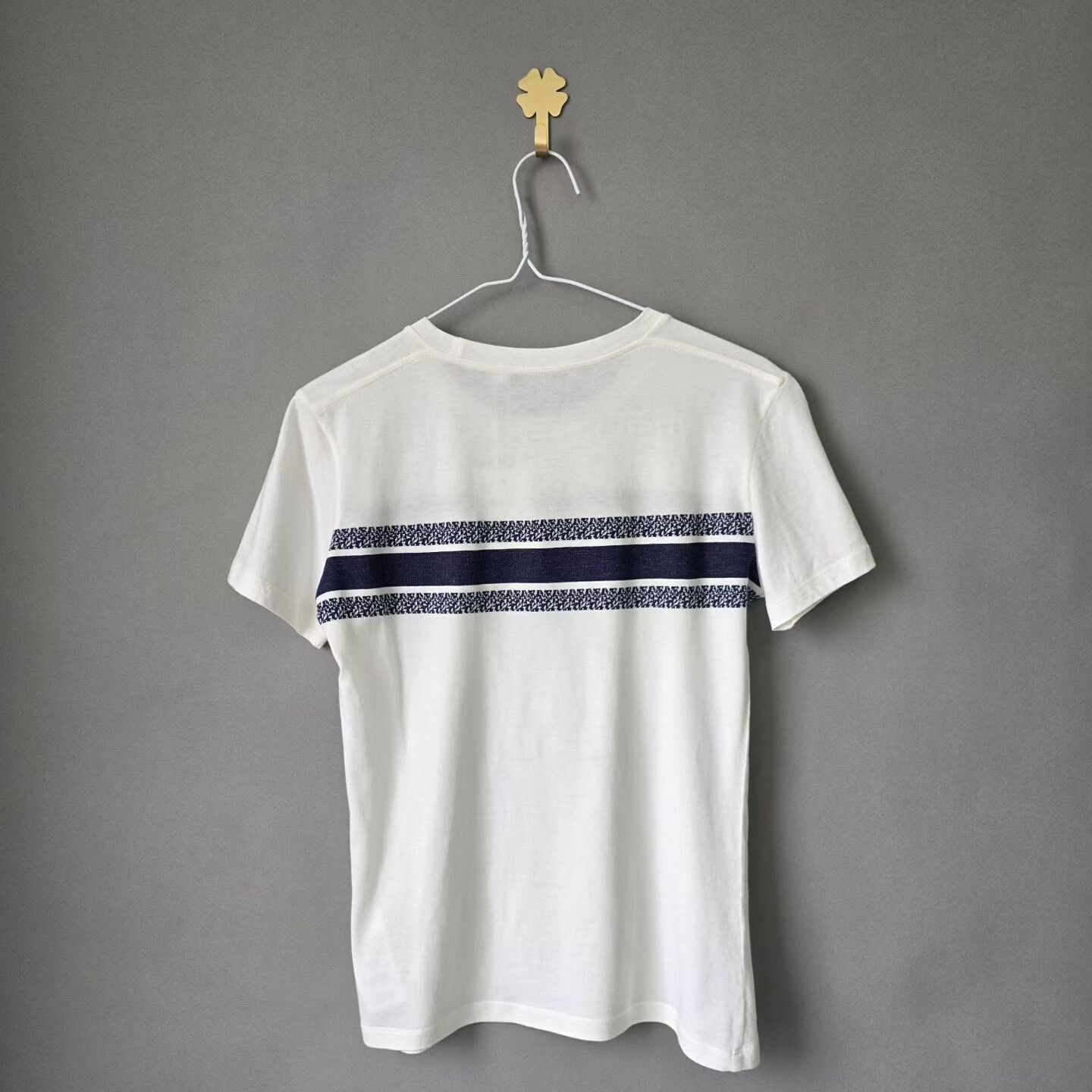 Dior Dior White Striped Short Sleeve T-Shirt Size XS / US 0-2 / IT 36-38 - 2 Thumbnail