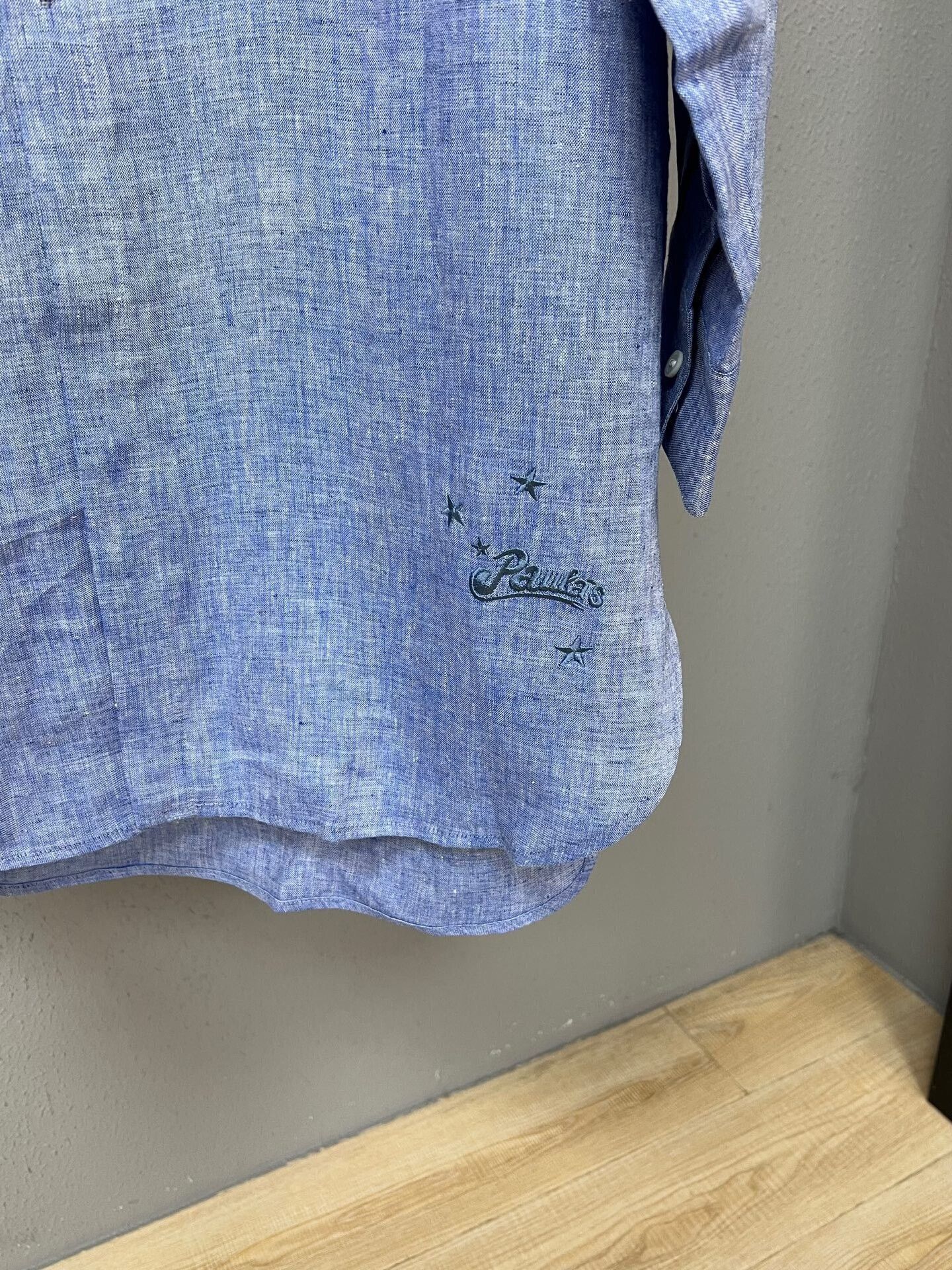 Loewe long linen shirt by Loewe in blue Size L / US 10 / IT 46 - 3 Thumbnail