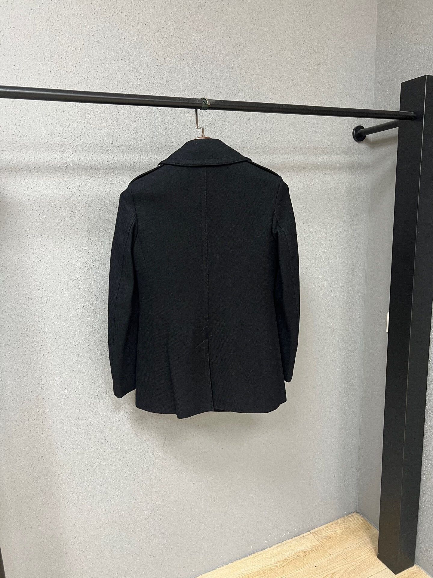 Burberry Burberry Black Double-Breasted Wool Coat Size XS / US 0-2 / IT 36-38 - 2 Thumbnail