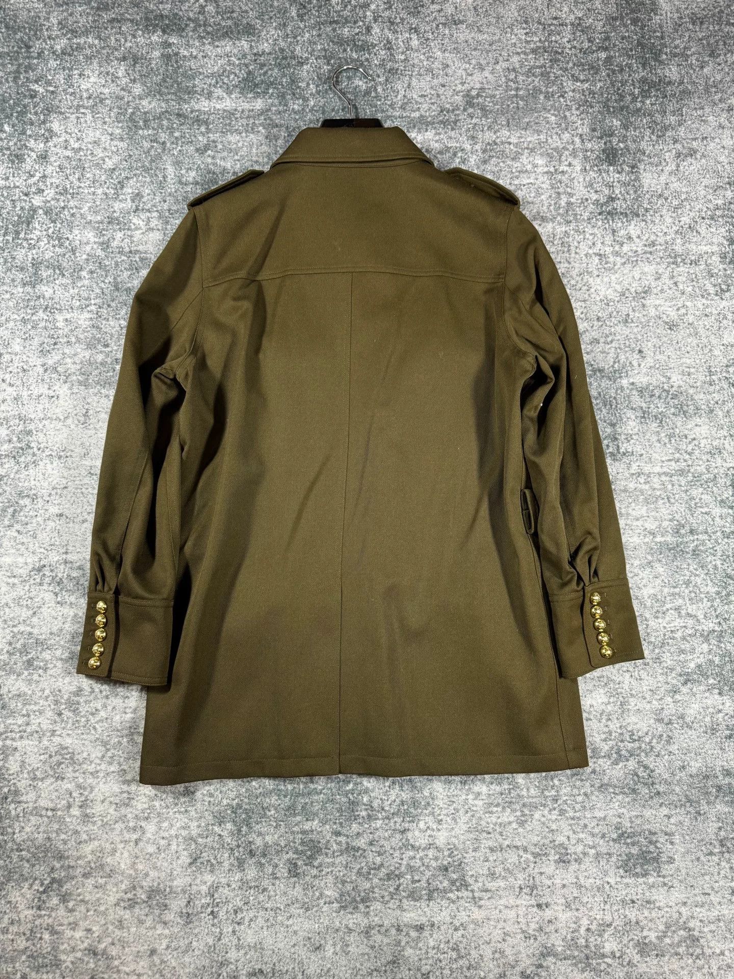 Celine Celine Army Green Coat with Gold Buttons Size M / US 6-8 / IT 42-44 - 2 Thumbnail