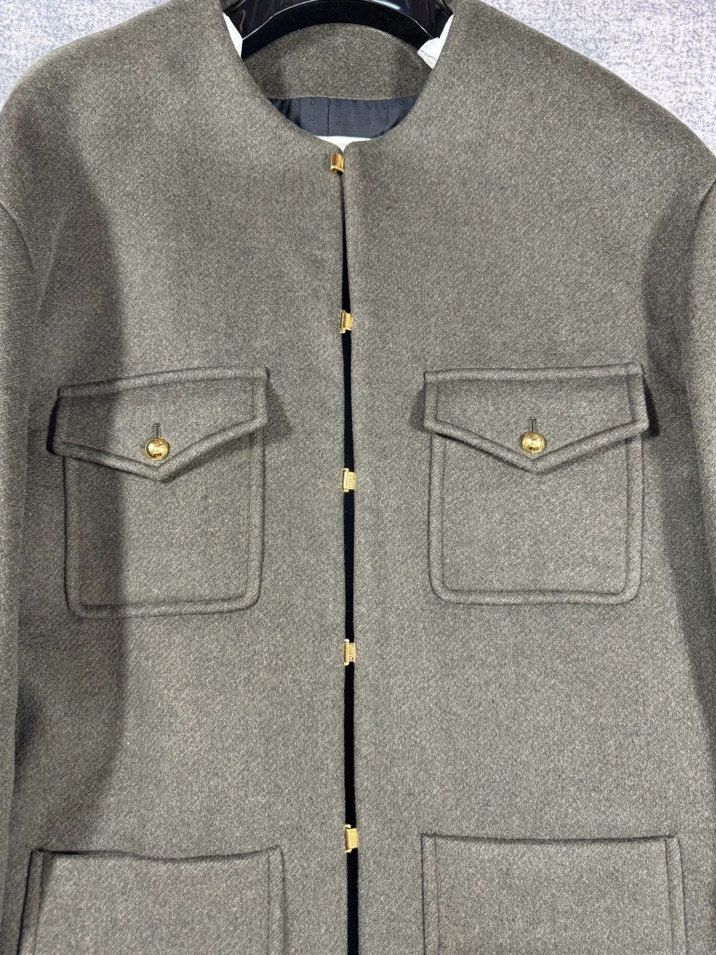 Celine Celine Four-Pocket Cashmere Coat with Gold Hardware Size S / US 4 / IT 40 - 3 Thumbnail