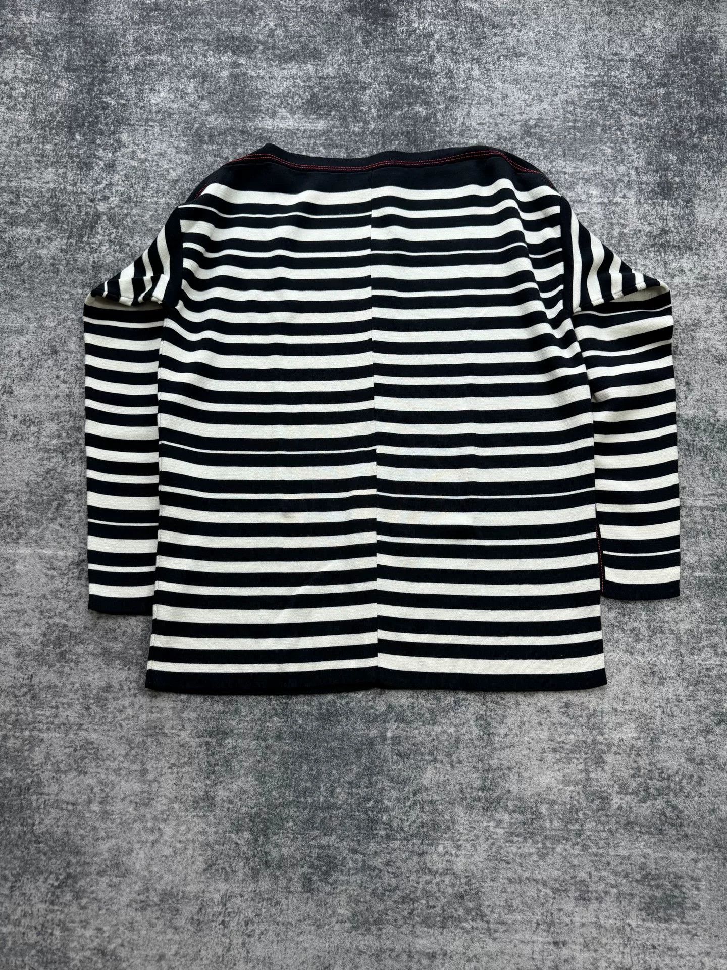 Loewe Loewe Striped Embroidered Logo Off-Shoulder Sweater Size M / US 6-8 / IT 42-44 - 2 Thumbnail