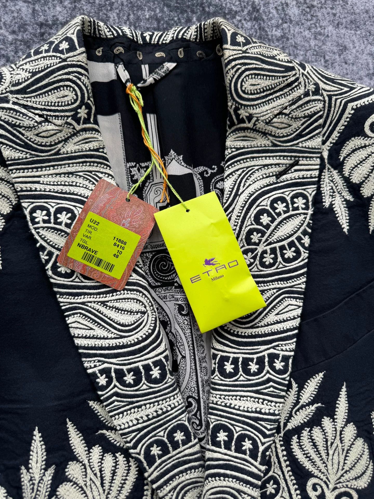 Etro etro patterned silk-lined coat Size L / US 10 / IT 46 - 3 Thumbnail