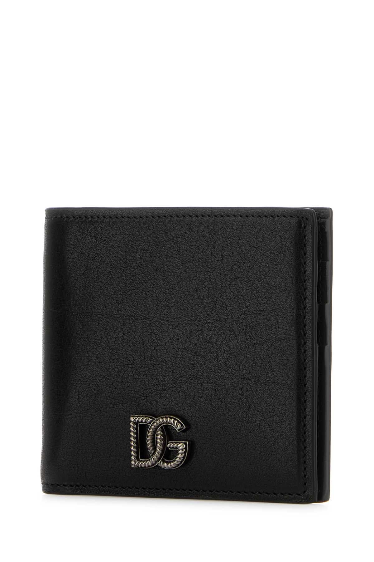 Dolce & Gabbana Black Leather Wallet Size ONE SIZE - 2 Thumbnail
