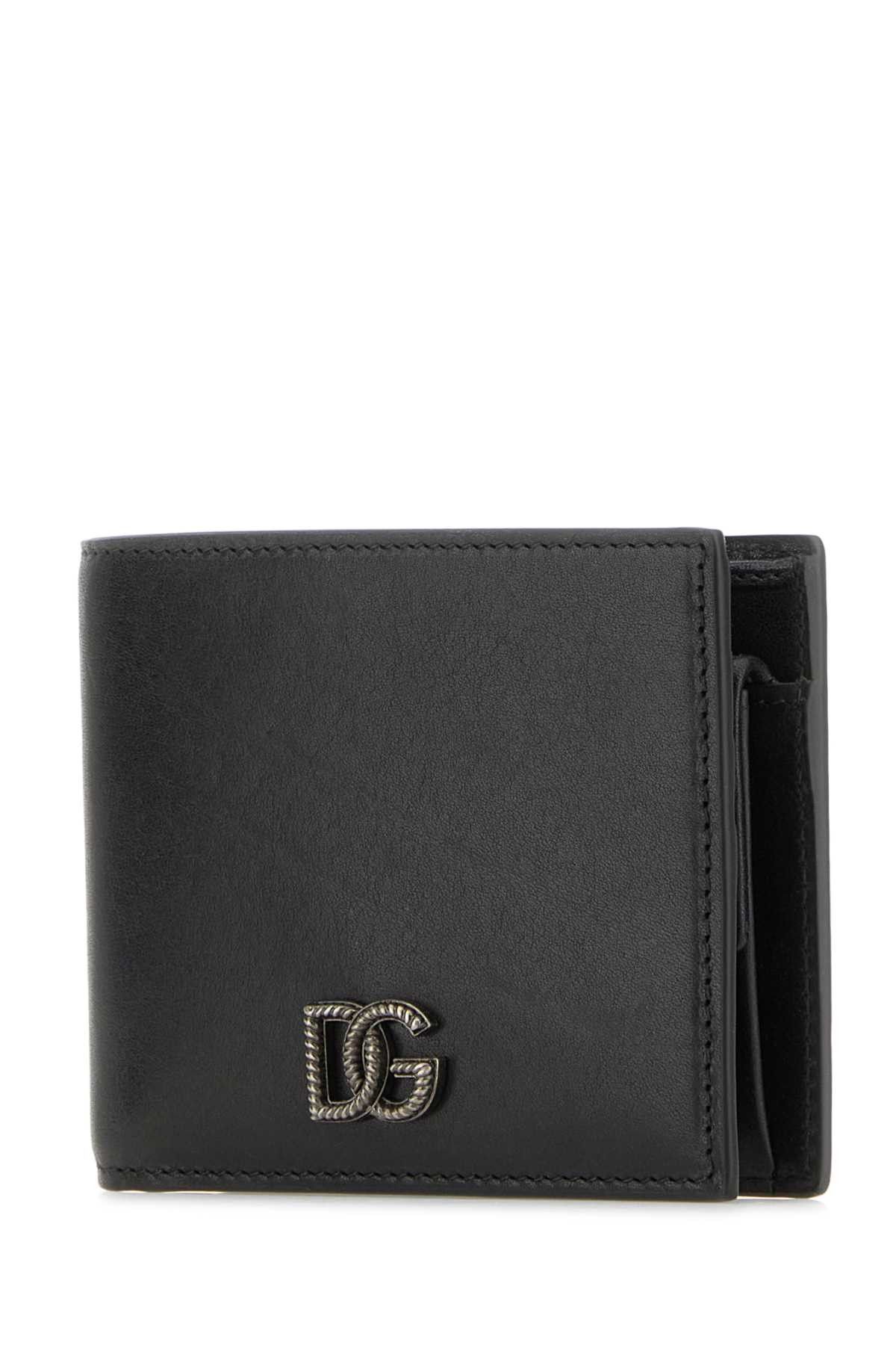 Dolce & Gabbana Black Leather Wallet Size ONE SIZE - 2 Thumbnail