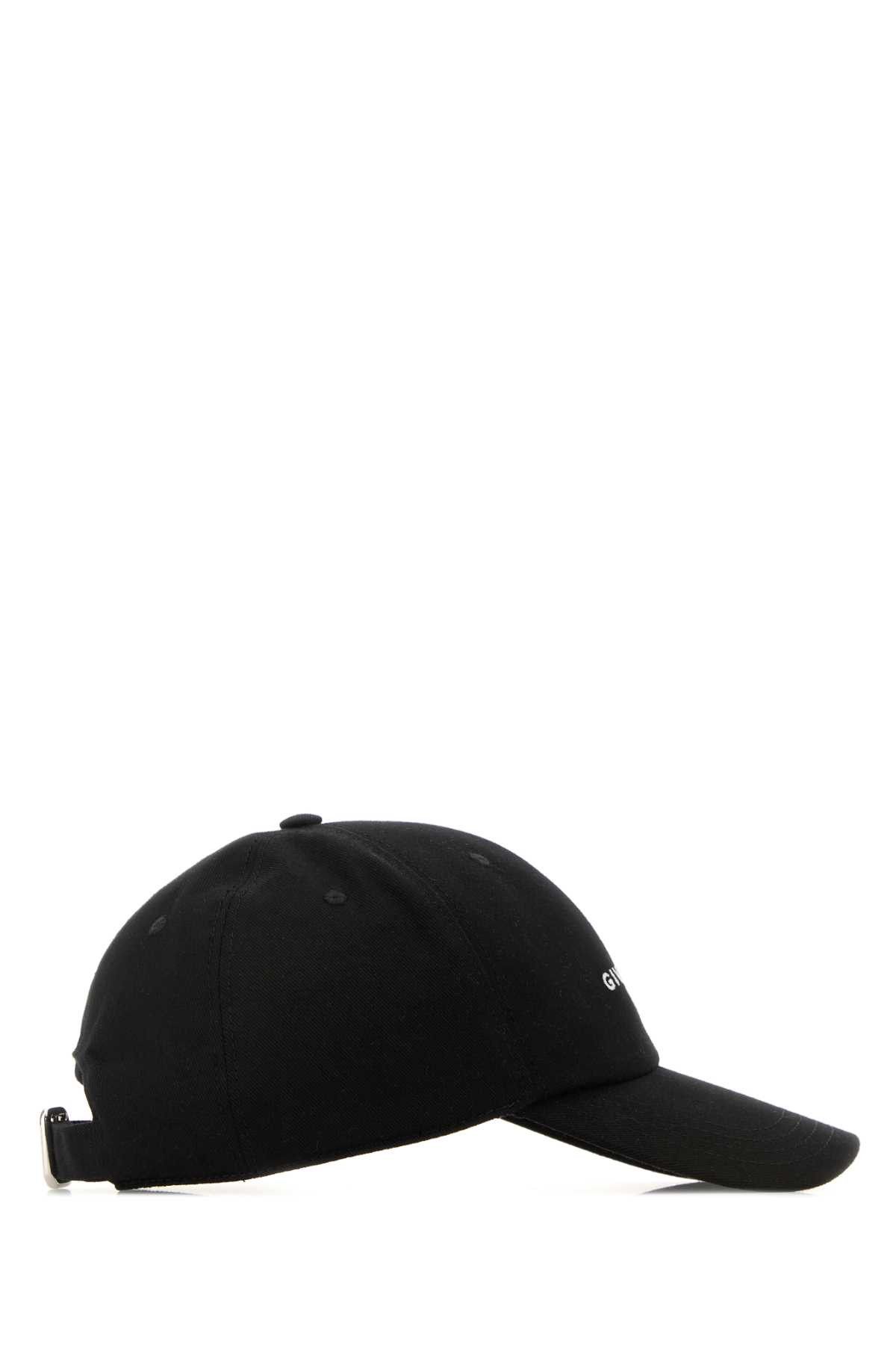 Givenchy Black Cotton Blend Baseball Cap Size ONE SIZE - 2 Thumbnail