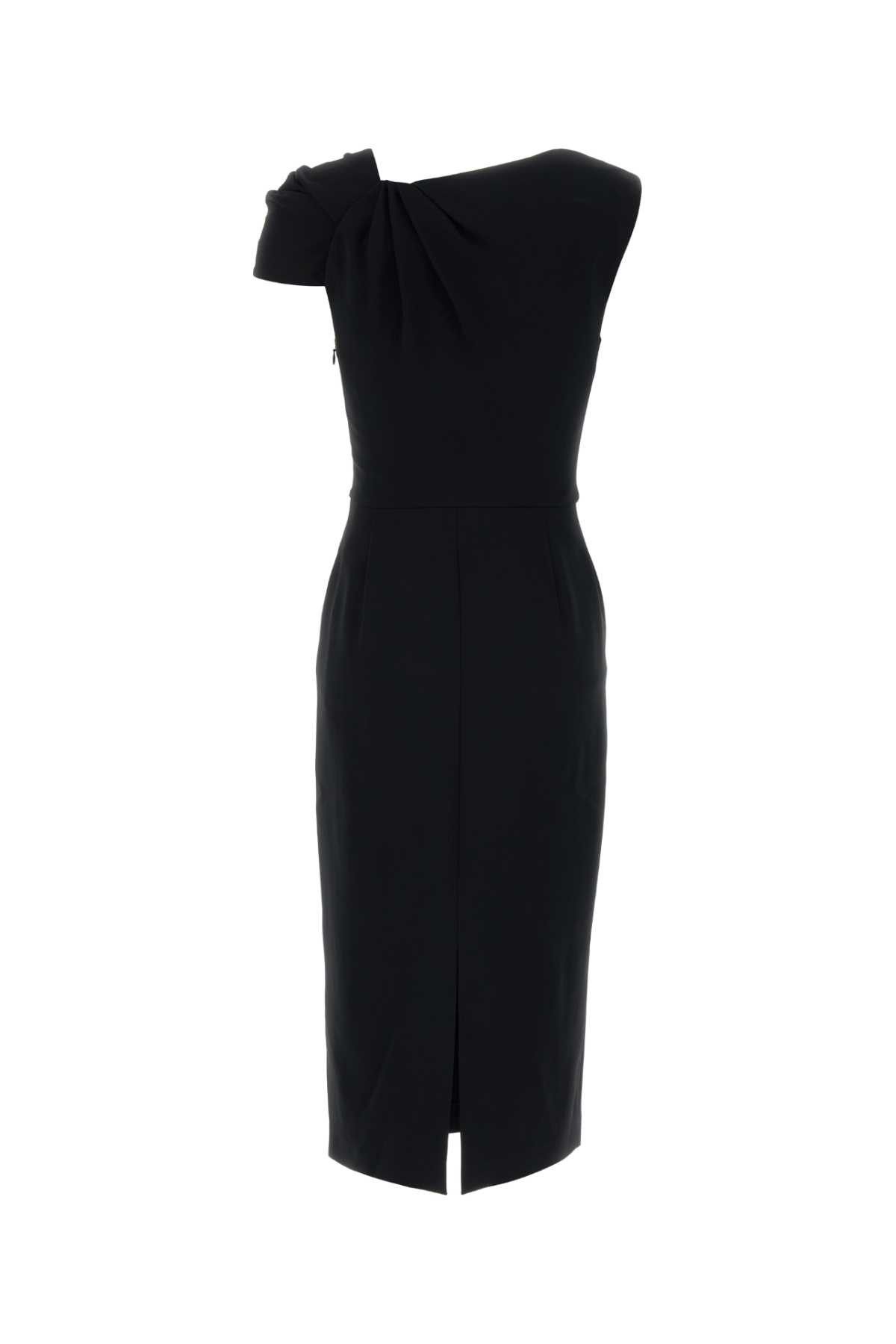 Givenchy Black Stretch Cady Dress Size S / US 4 / IT 40 - 2 Thumbnail