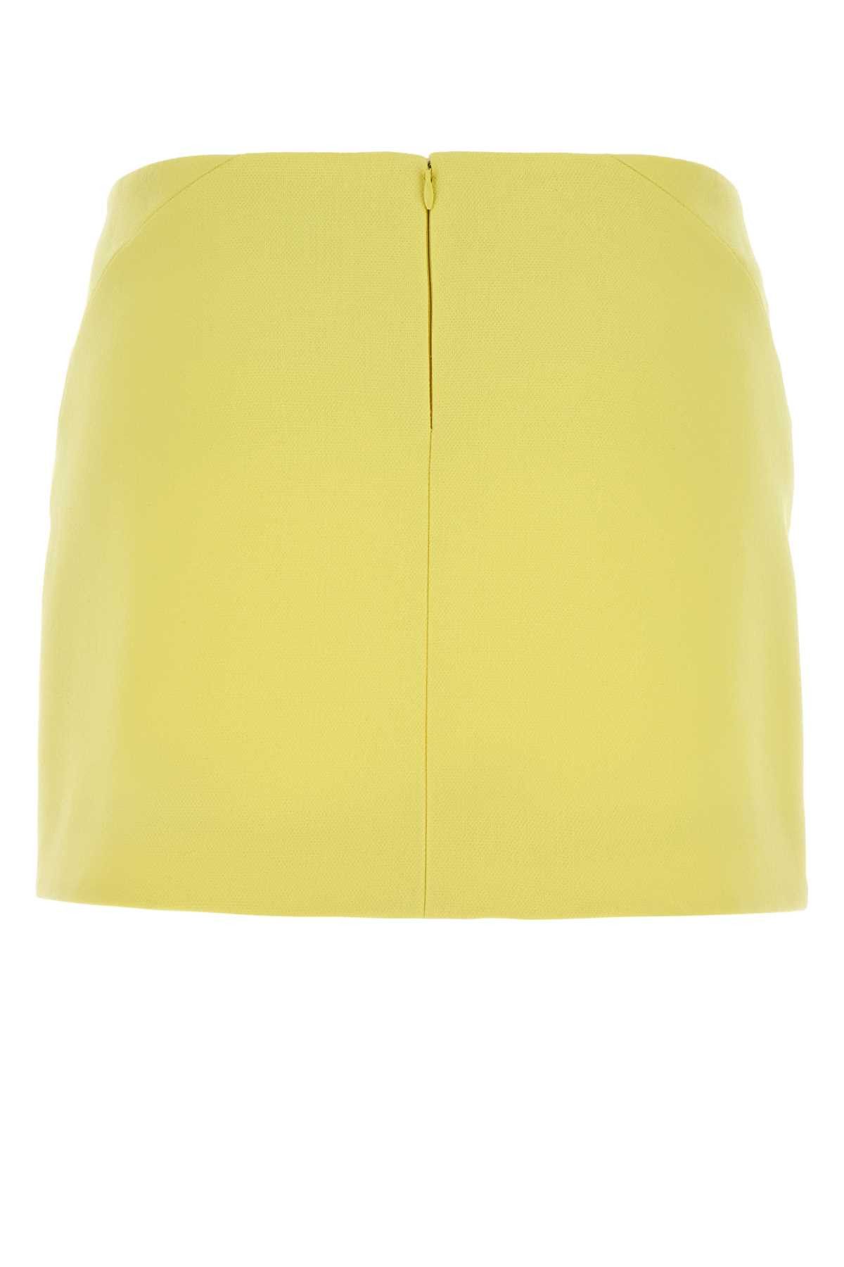 Givenchy Yellow Stretch Crepe Mini Skirt Size 27" / US 4 / IT 40 - 2 Thumbnail