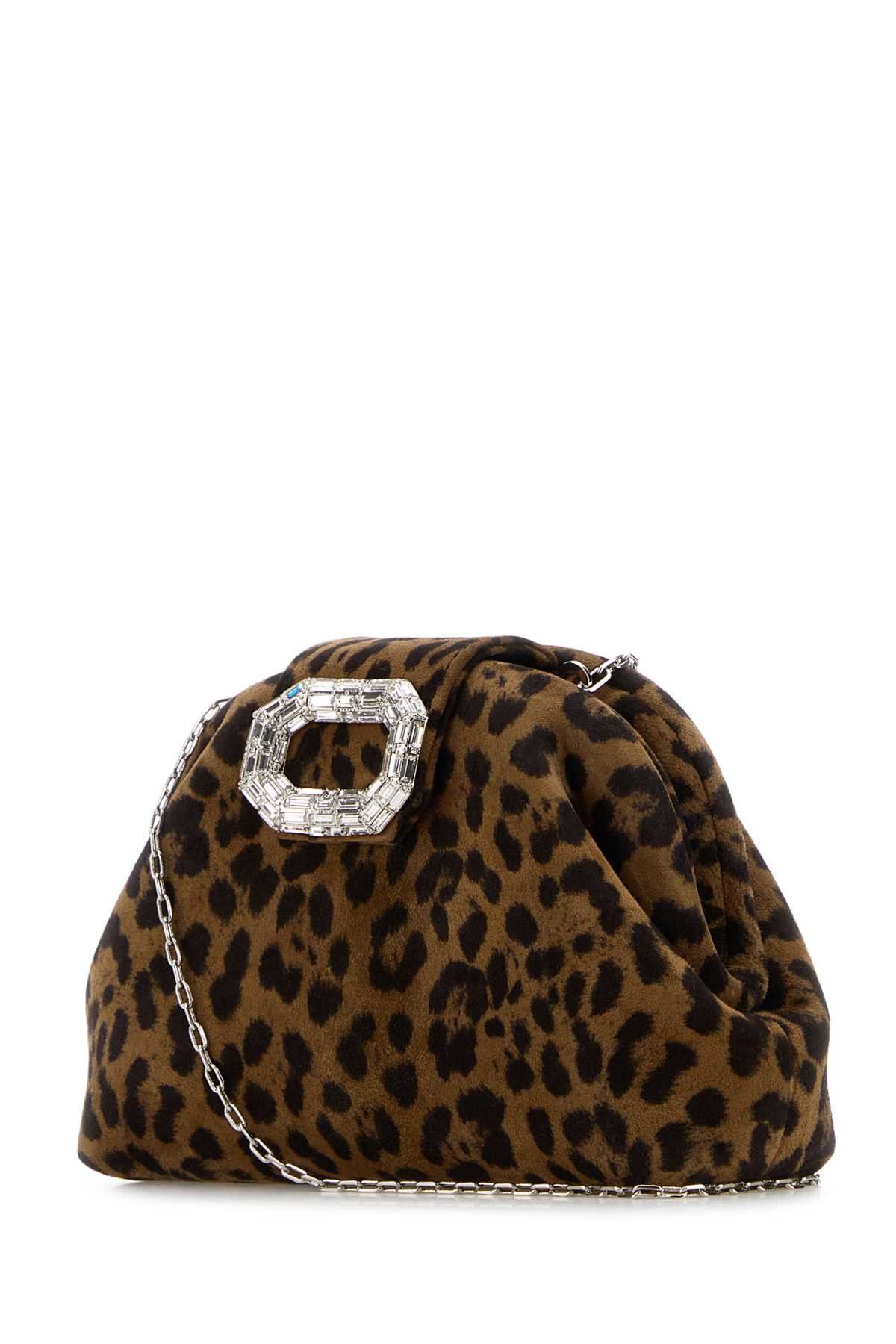 Amina Muaddi Printed Suede Micro Camelia Clutch Size ONE SIZE - 2 Thumbnail
