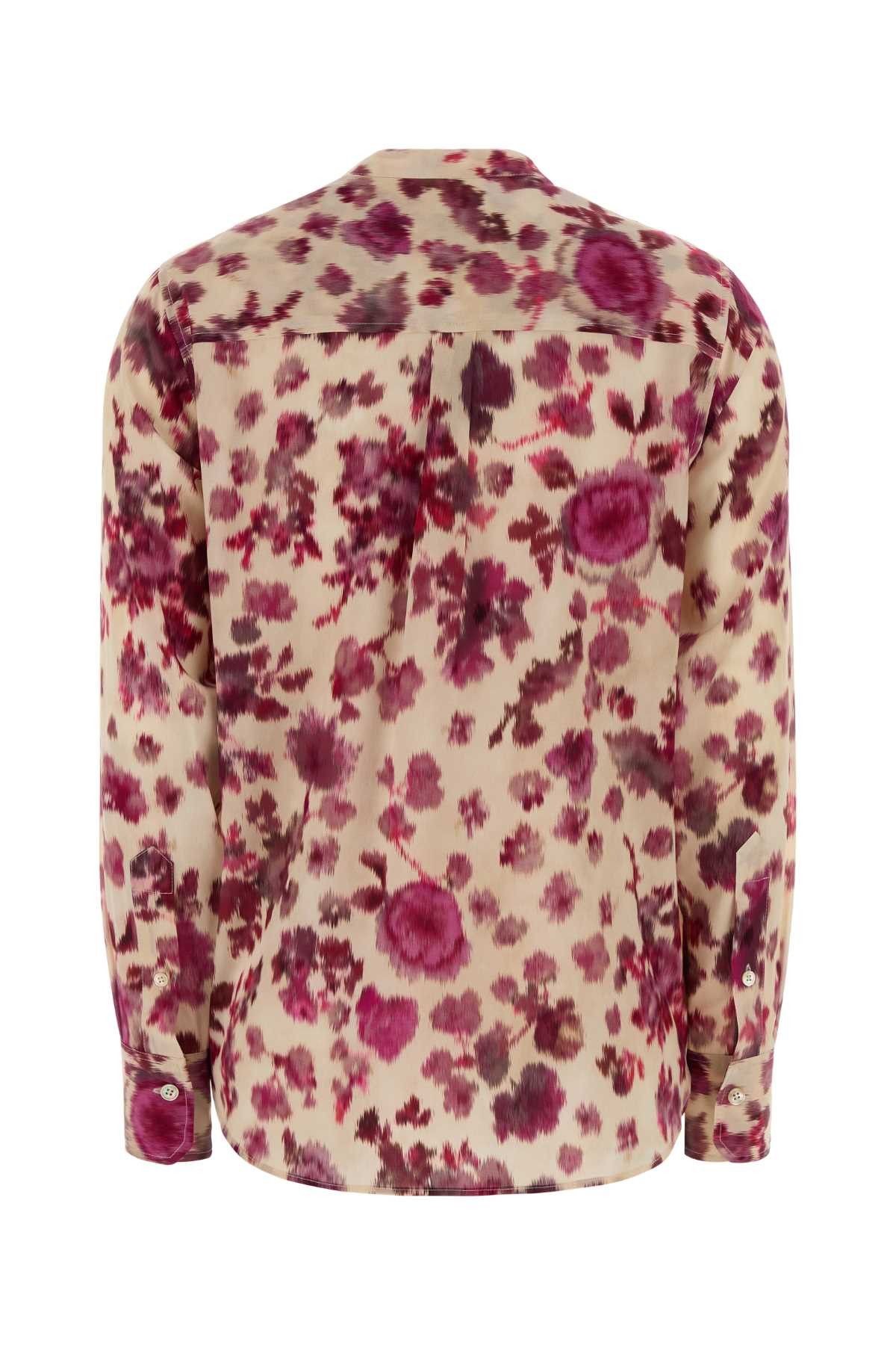 Isabel Marant Printed Stretch Silk Rusak Shirt Size M / US 6-8 / IT 42-44 - 2 Thumbnail
