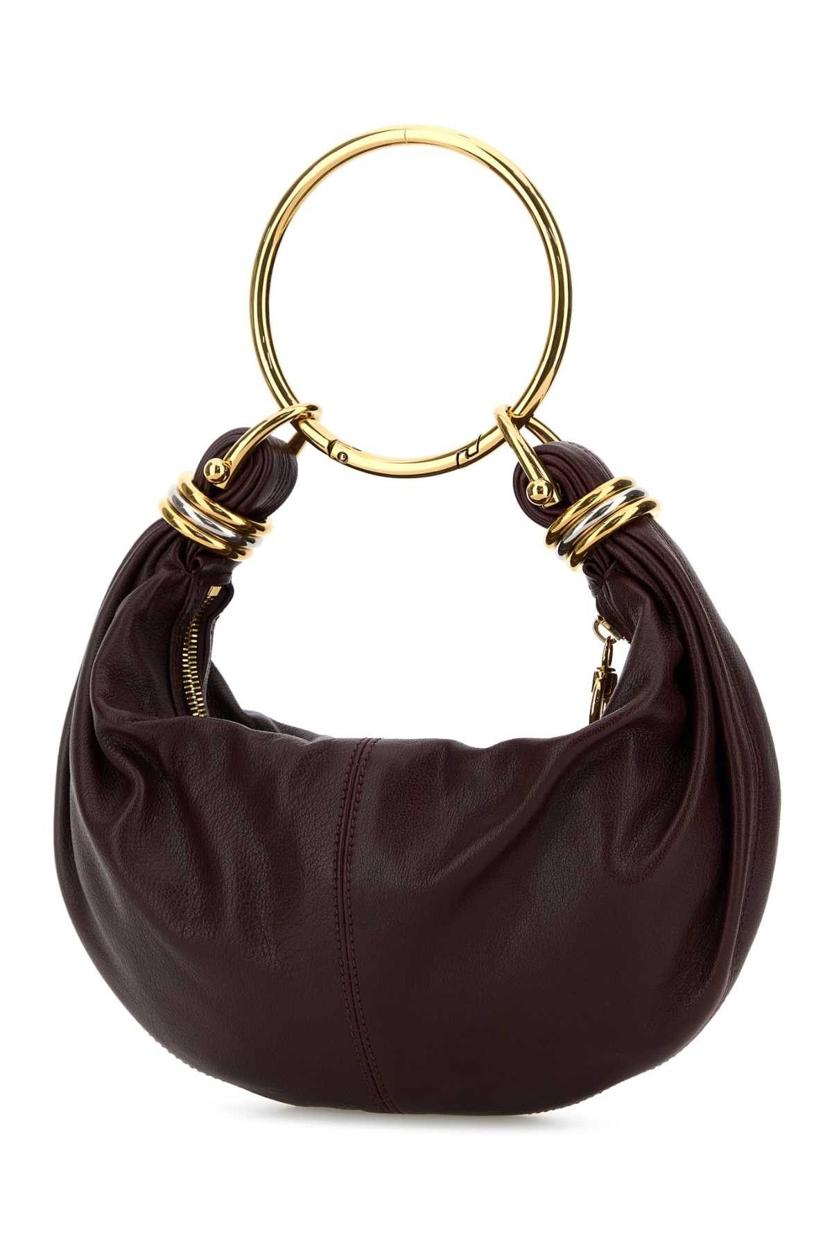 Chloe Aubergine Leather Small Bracelet Handbag Size ONE SIZE - 2 Thumbnail